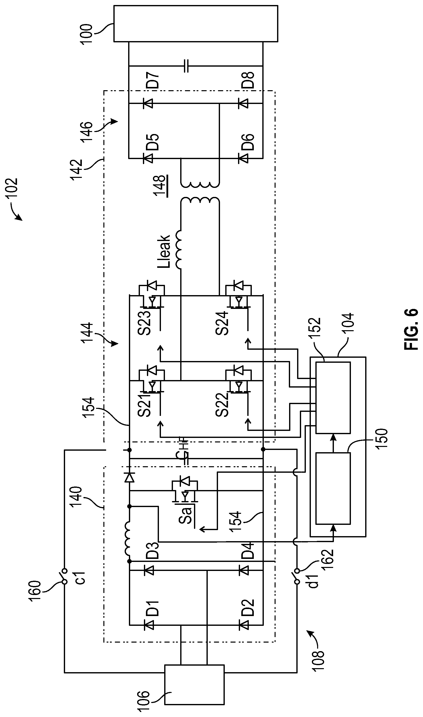 Patent US12107454 Figure 6 – Efficient charging of an external energy storage system from a vehicle battery system