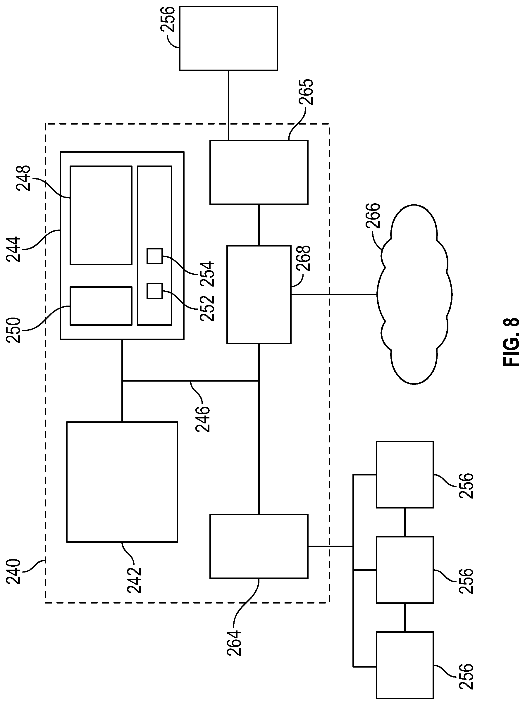 Patent US12107454 Figure 8 – Efficient charging of an external energy storage system from a vehicle battery system