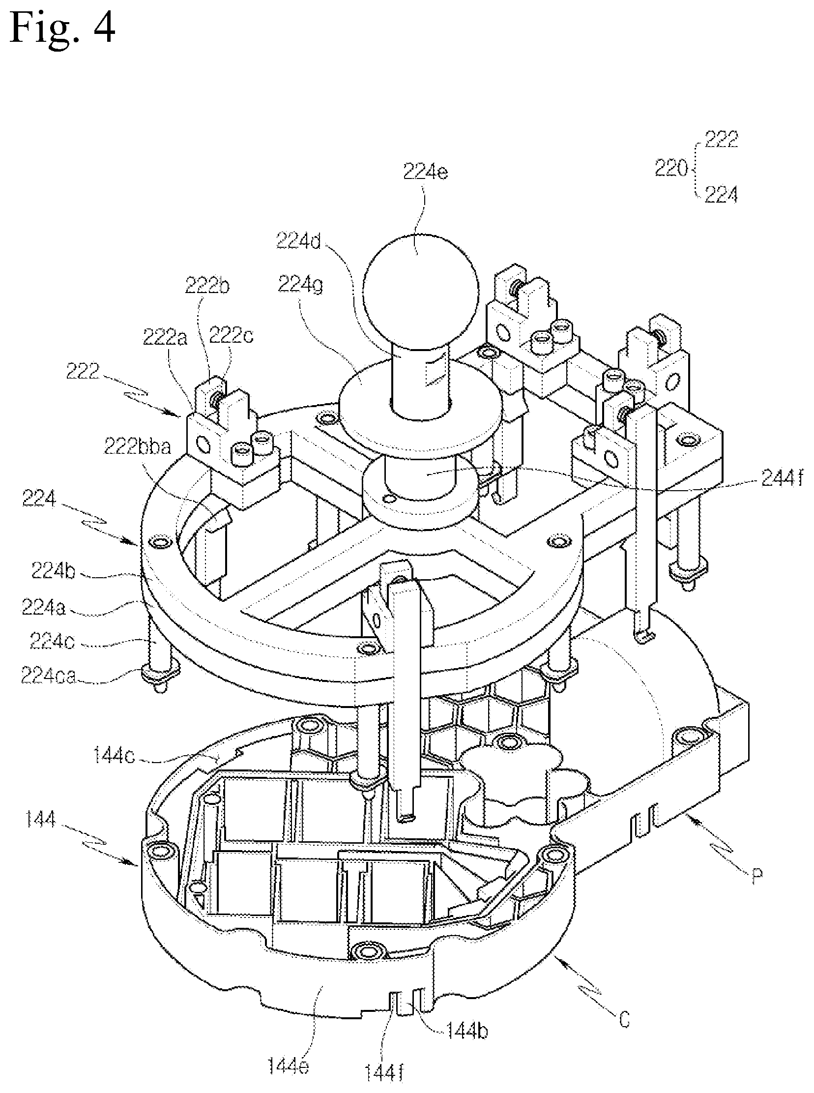 Patent US12107461 Figure 4 – Electric compressor, inverter assembly jig and inverter manufacturing method