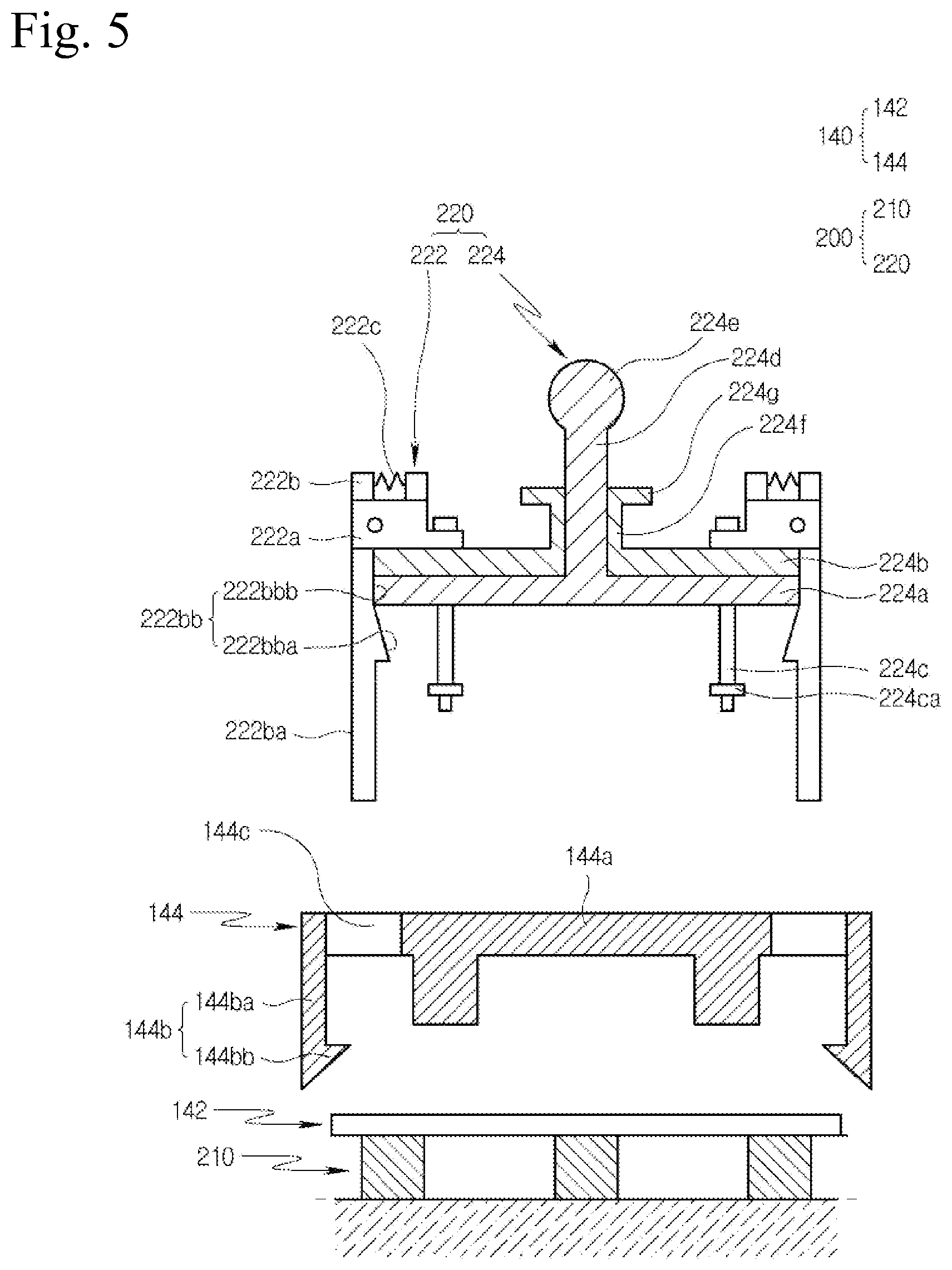 Patent US12107461 Figure 5 – Electric compressor, inverter assembly jig and inverter manufacturing method