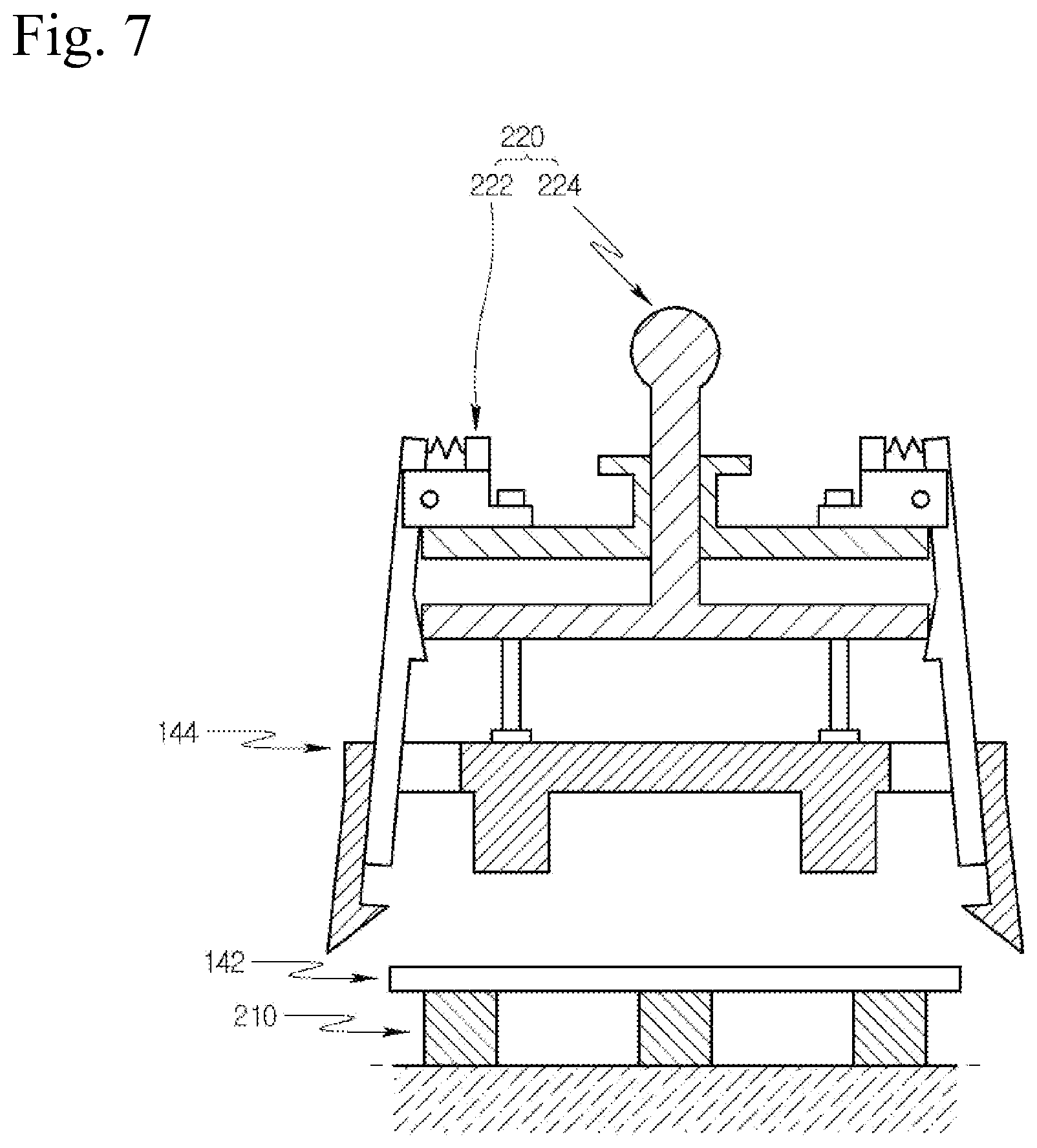 Patent US12107461 Figure 7 – Electric compressor, inverter assembly jig and inverter manufacturing method