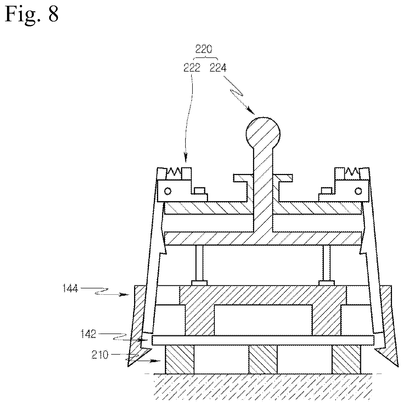 Patent US12107461 Figure 8 – Electric compressor, inverter assembly jig and inverter manufacturing method