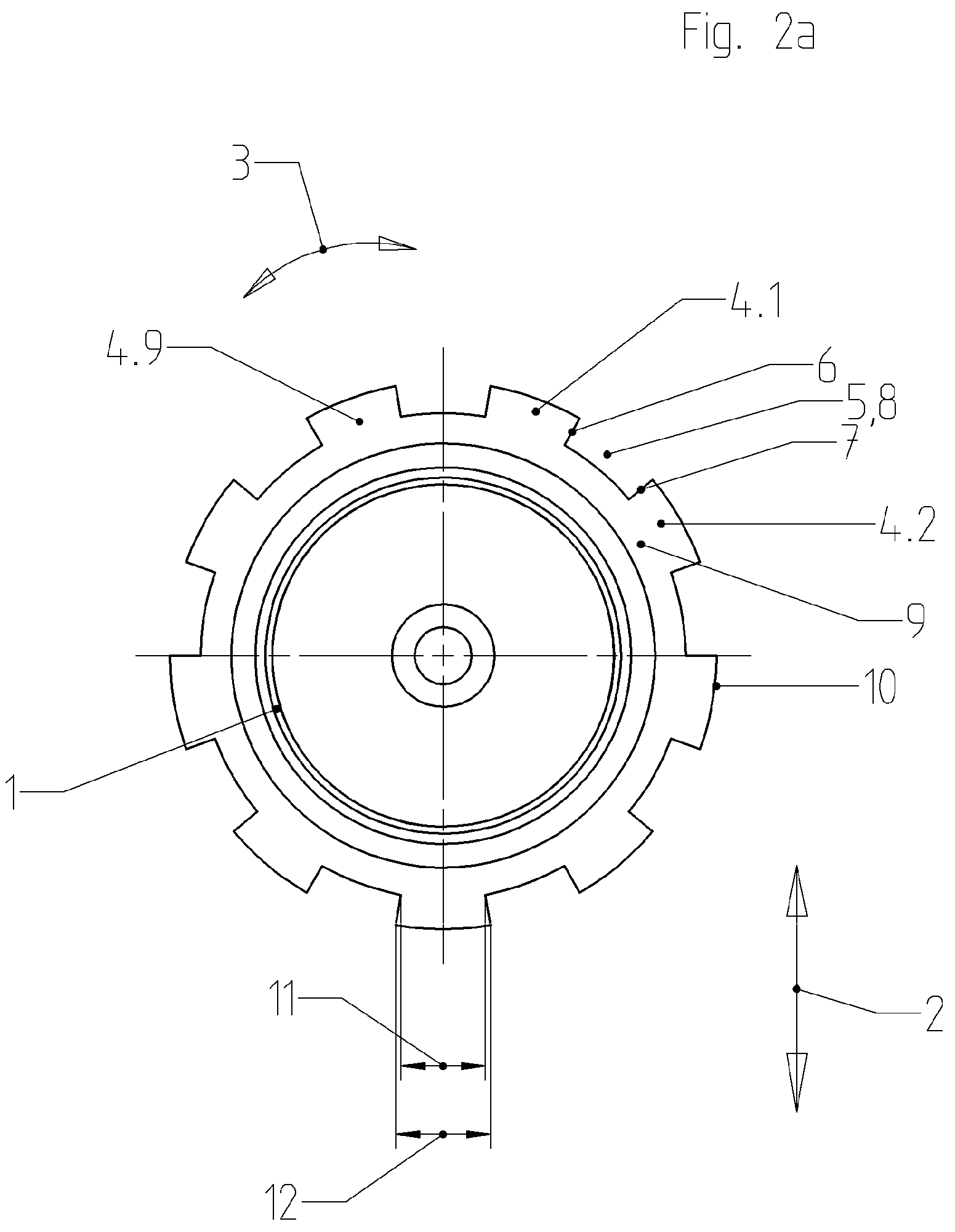 Patent US12107463 Figure 3 – Grounding ring and arrangement comprising such a grounding ring