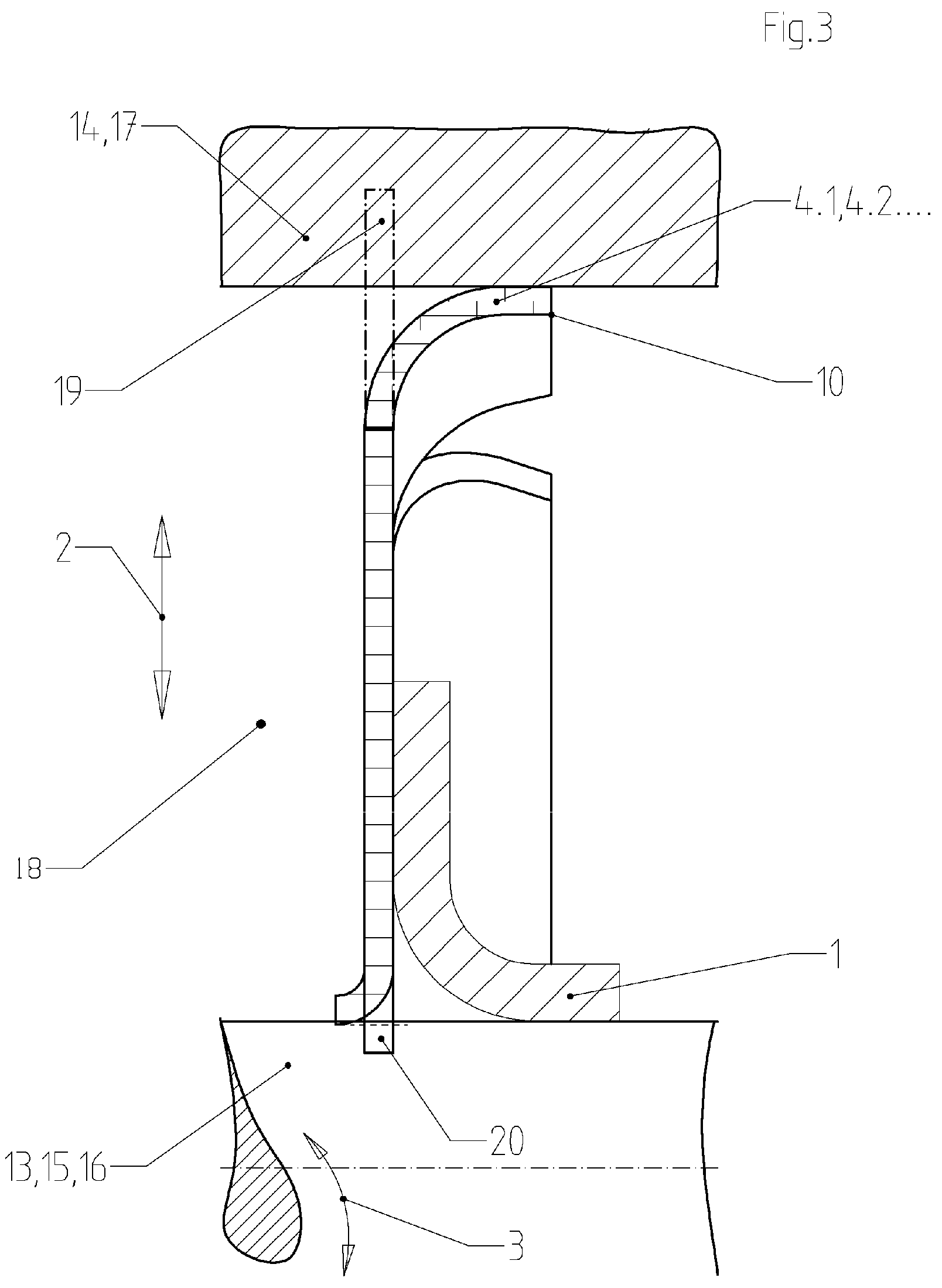 Patent US12107463 Figure 5 – Grounding ring and arrangement comprising such a grounding ring