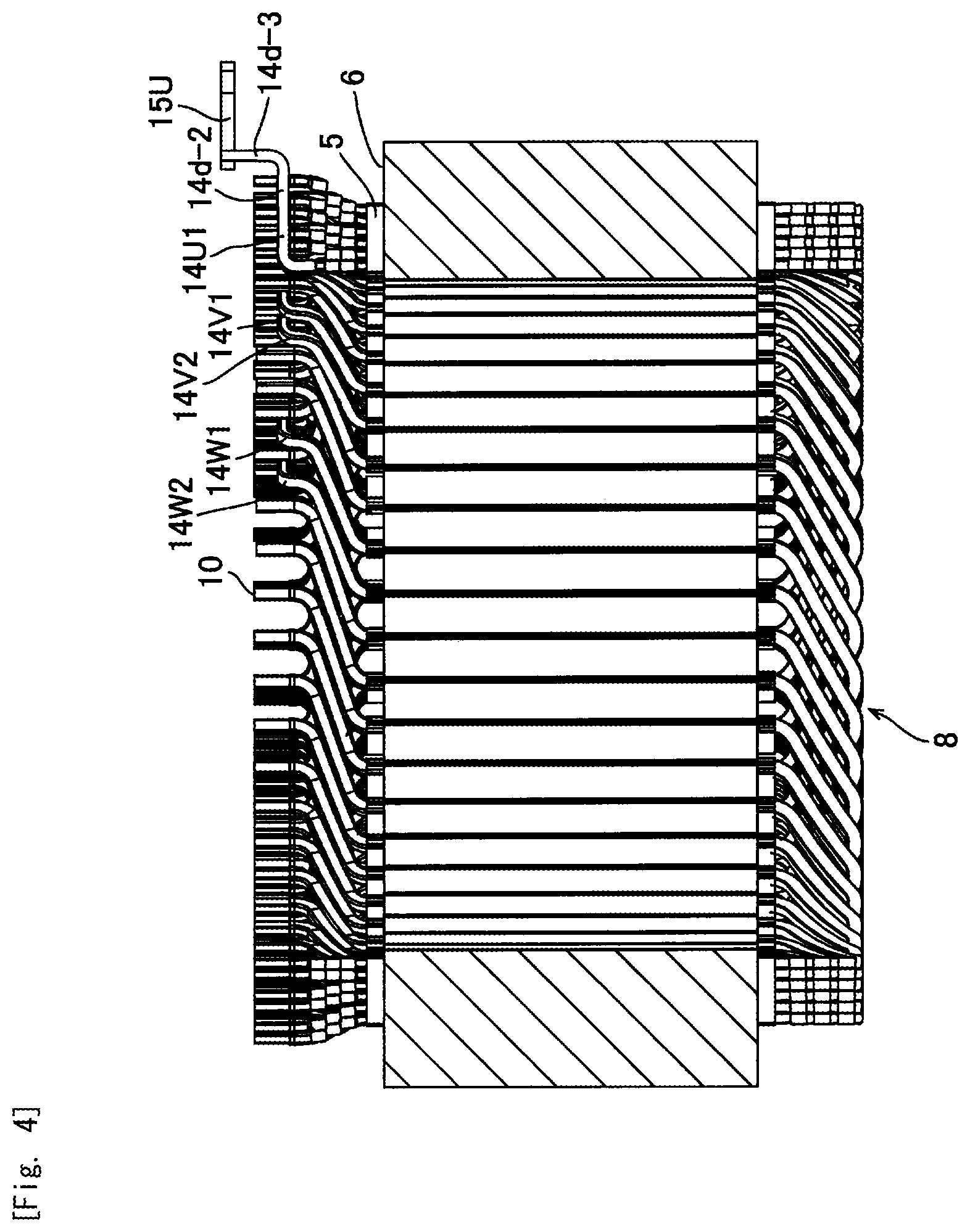 Patent US12107466 Figure 5 – Twisting method of coil segments, twisting jig and twisting apparatus