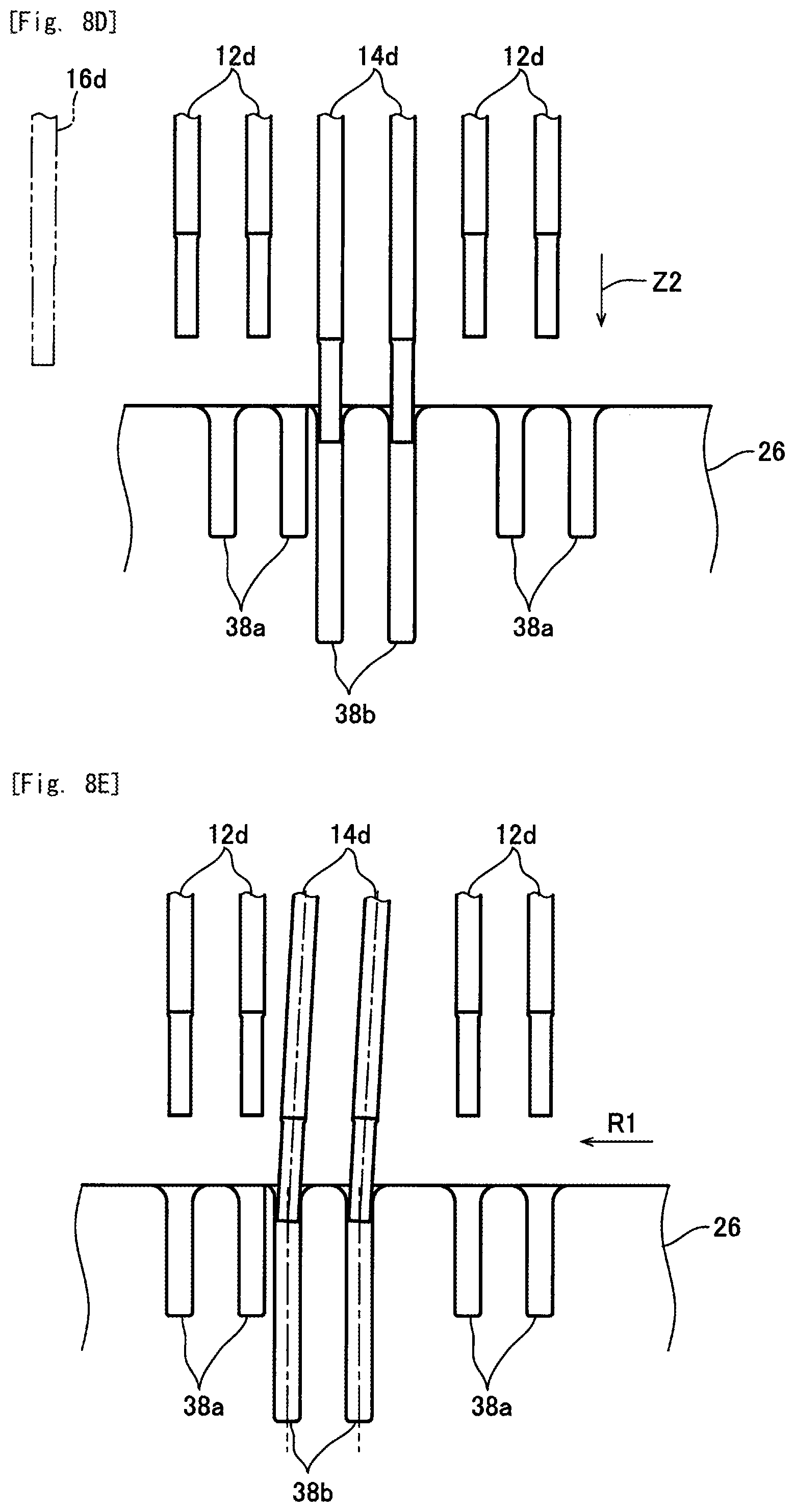 Patent US12107466 Figure 12 – Twisting method of coil segments, twisting jig and twisting apparatus