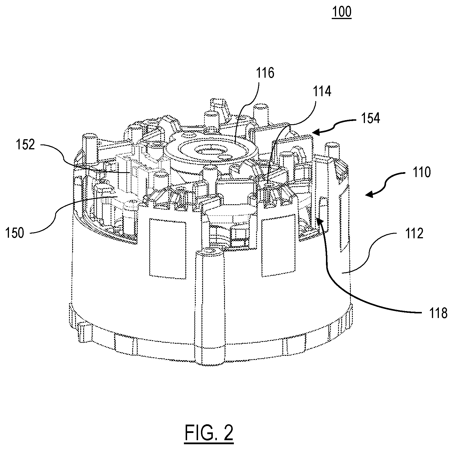 Patent US12107468 Figure 2 – Brushless DC motor having high power density for power tool