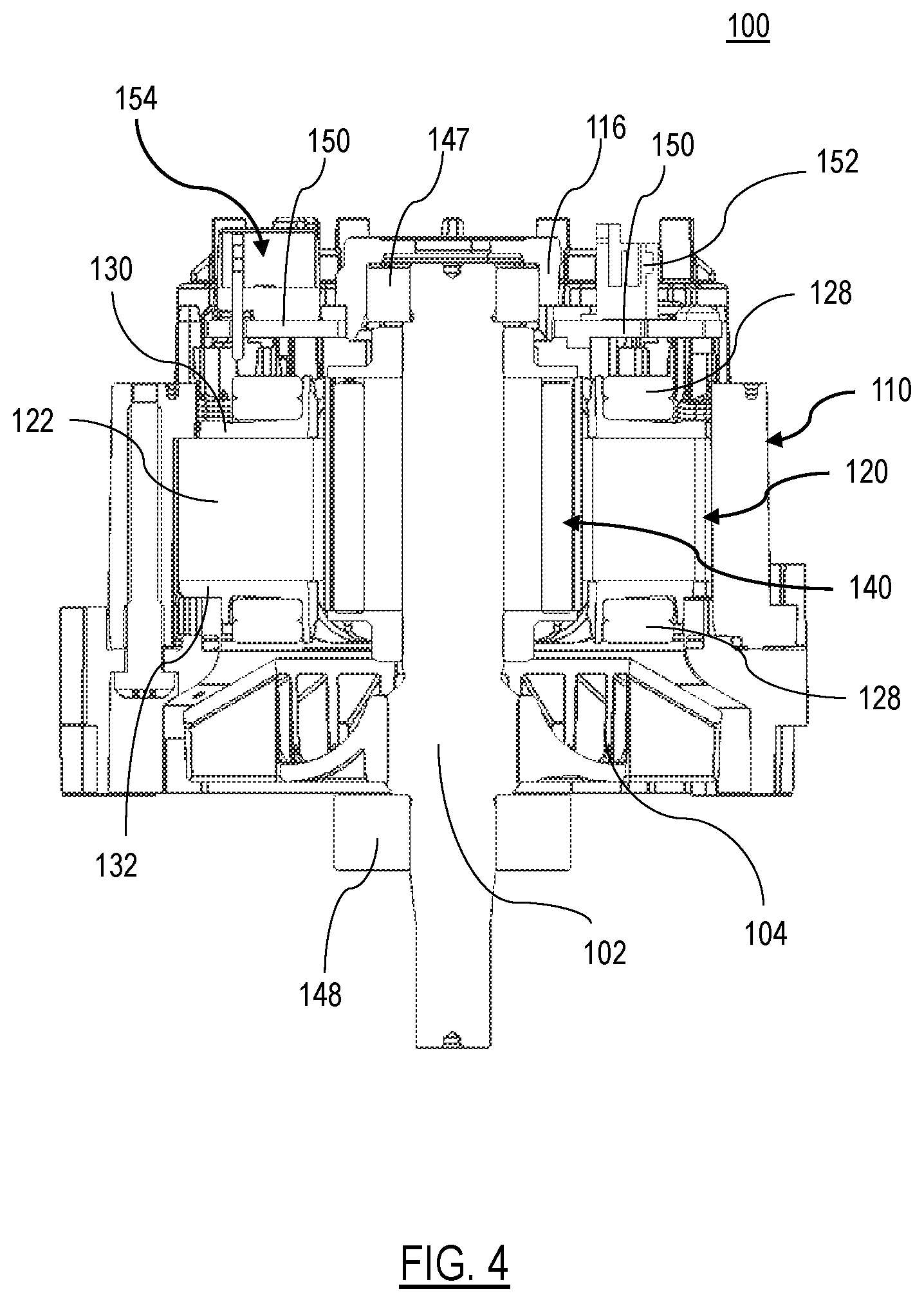 Patent US12107468 Figure 4 – Brushless DC motor having high power density for power tool