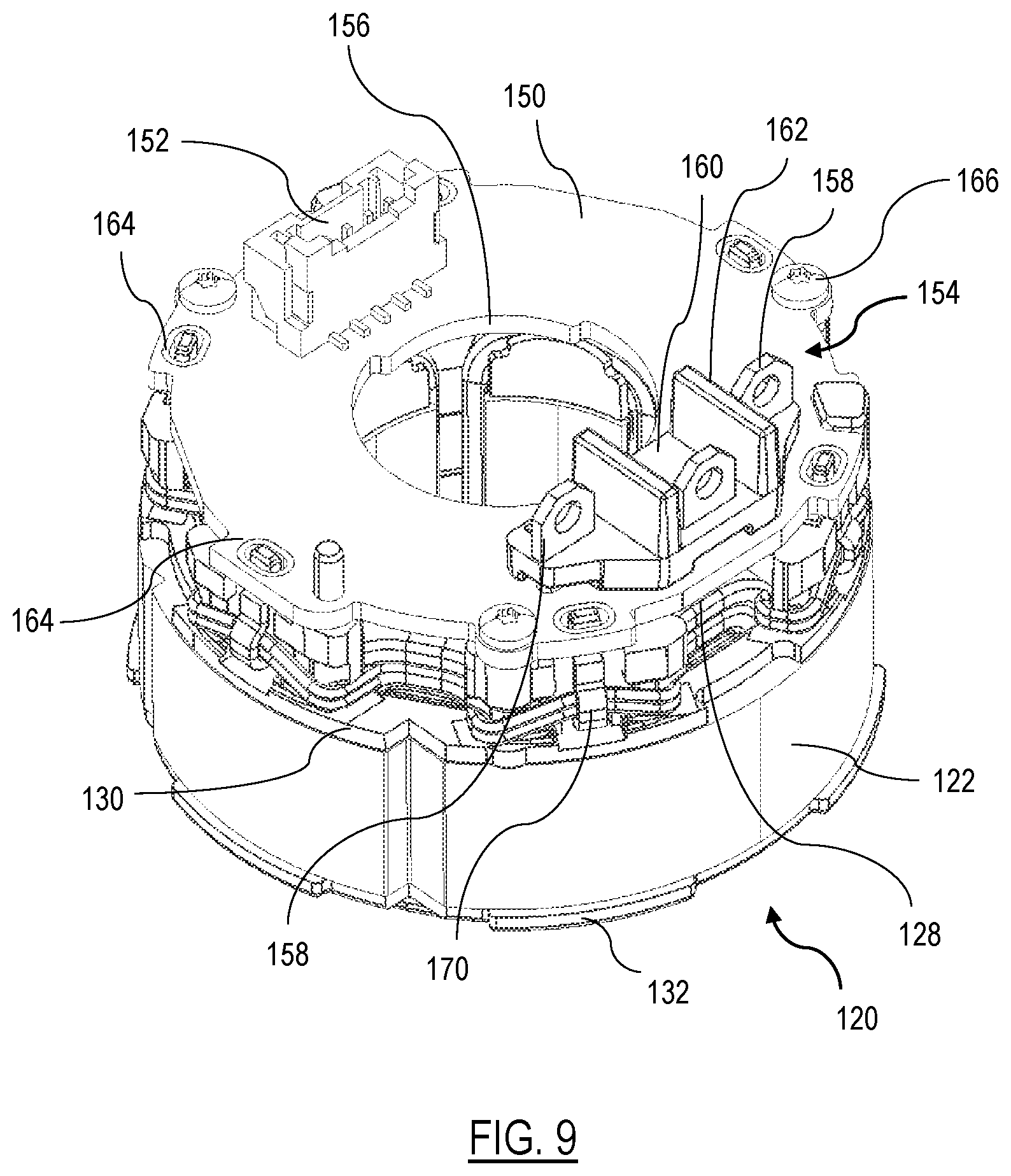 Patent US12107468 Figure 9 – Brushless DC motor having high power density for power tool