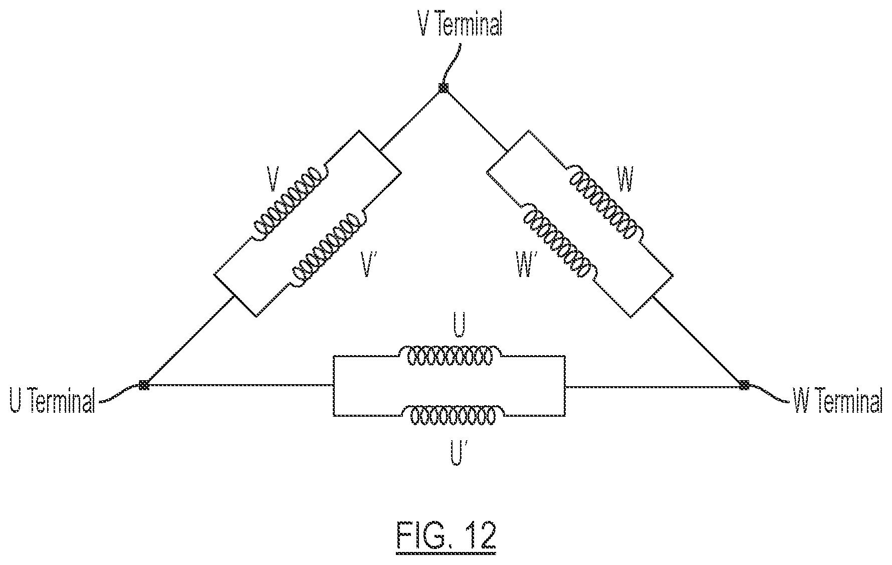 Patent US12107468 Figure 13 – Brushless DC motor having high power density for power tool
