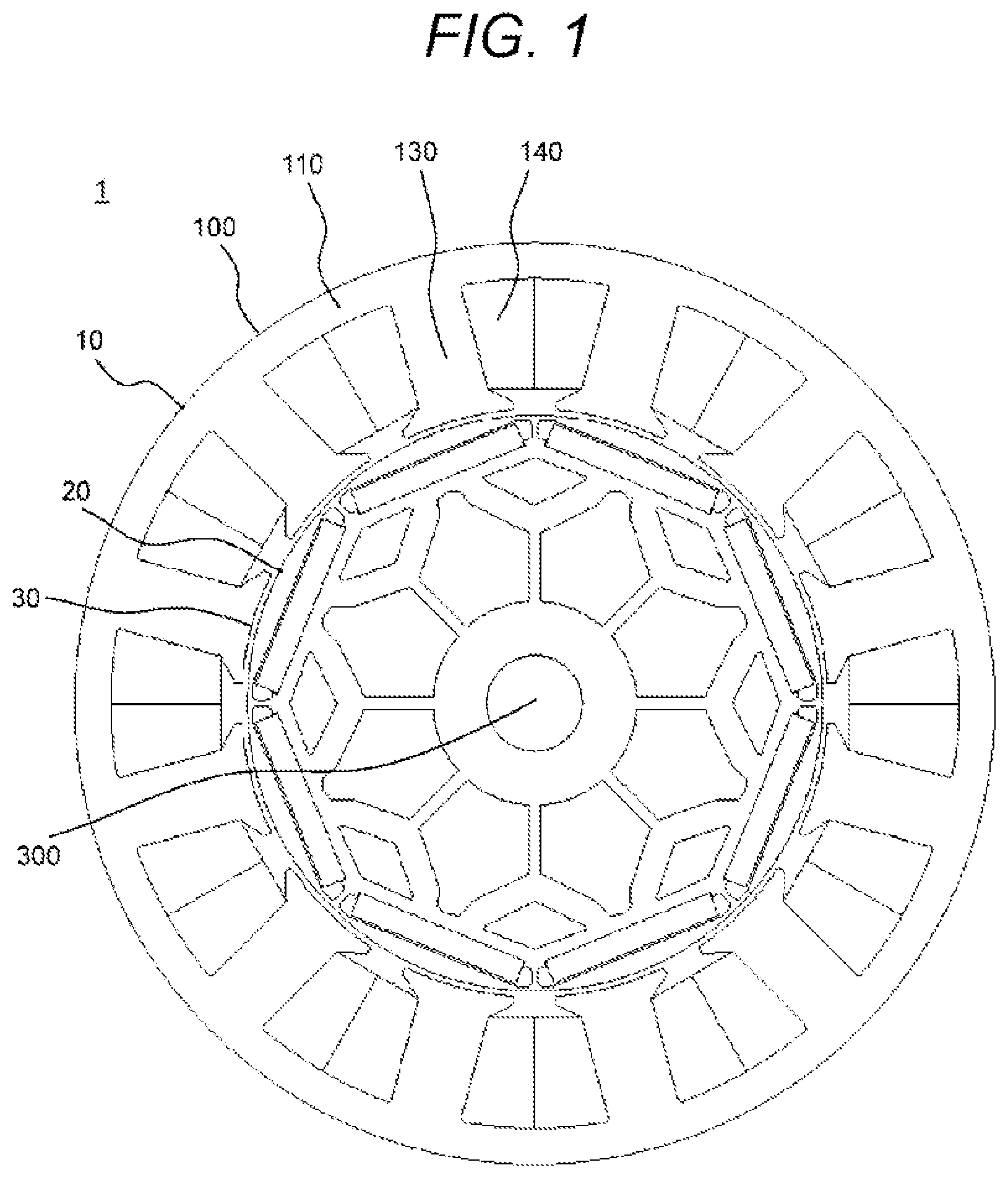 Patent US12107470 Figure 1 – Rotary electric machine and in-vehicle motor system