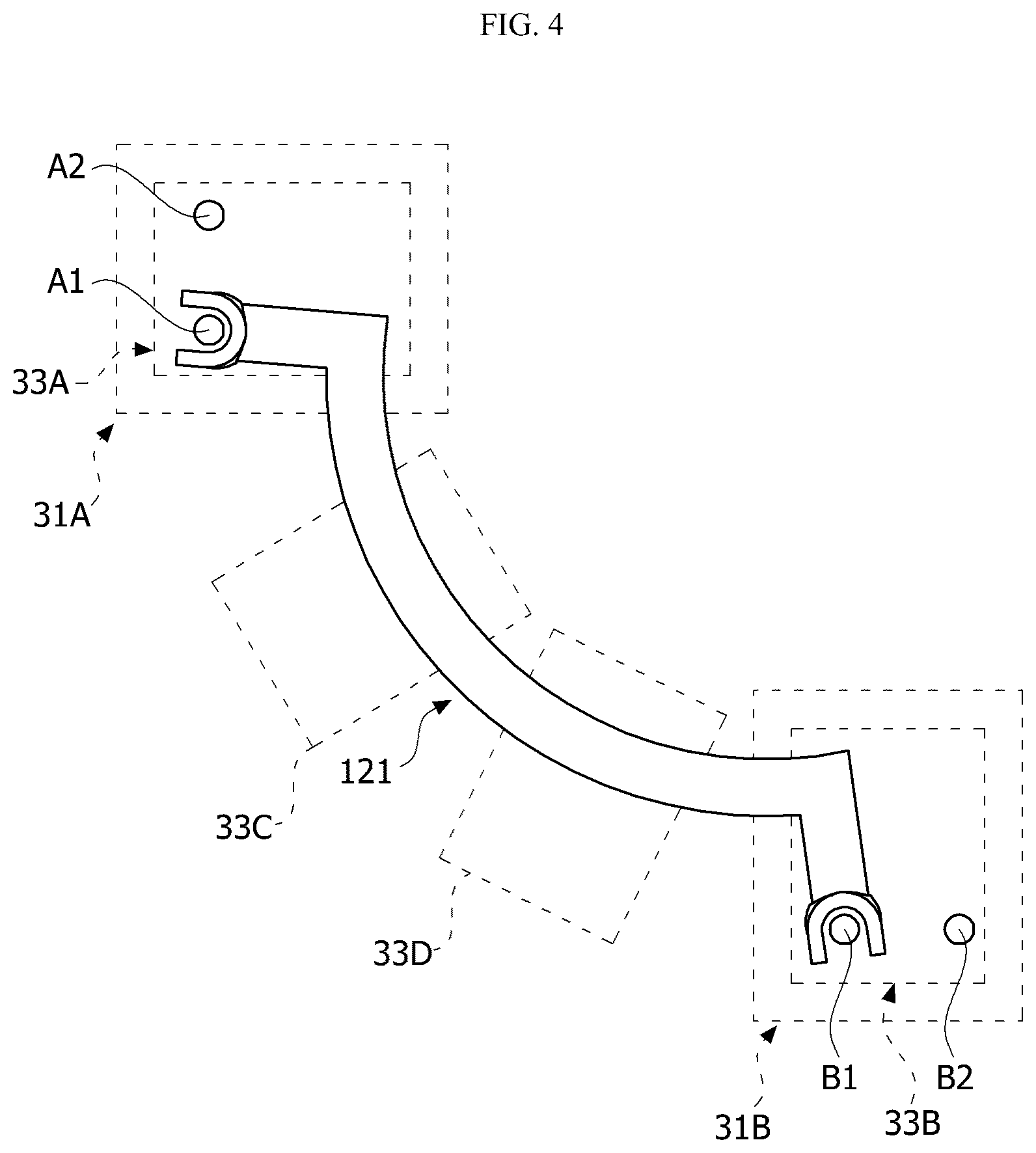 Patent US12107471 Figure 4 – Motor including a busbar having a plurality of terminals
