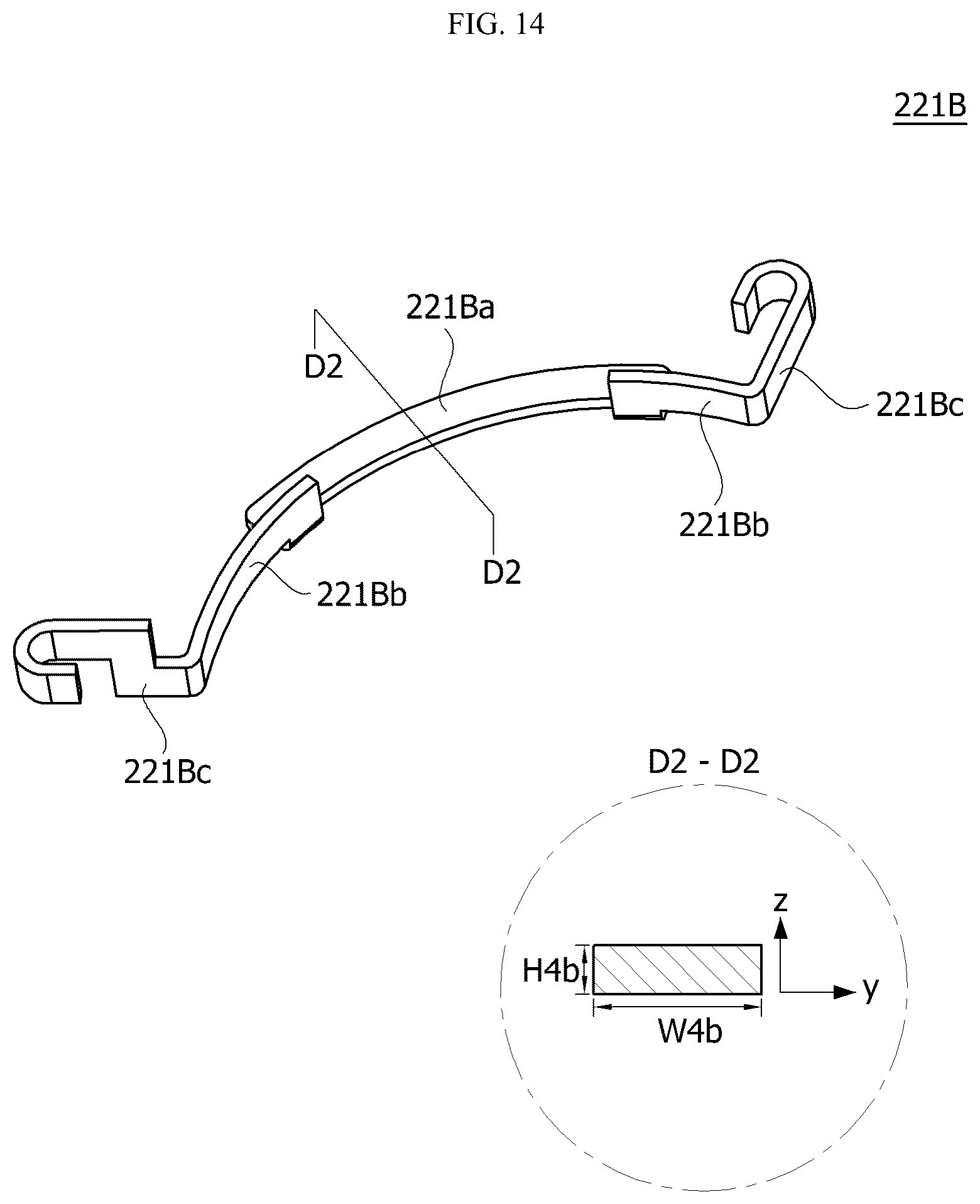 Patent US12107471 Figure 14 – Motor including a busbar having a plurality of terminals