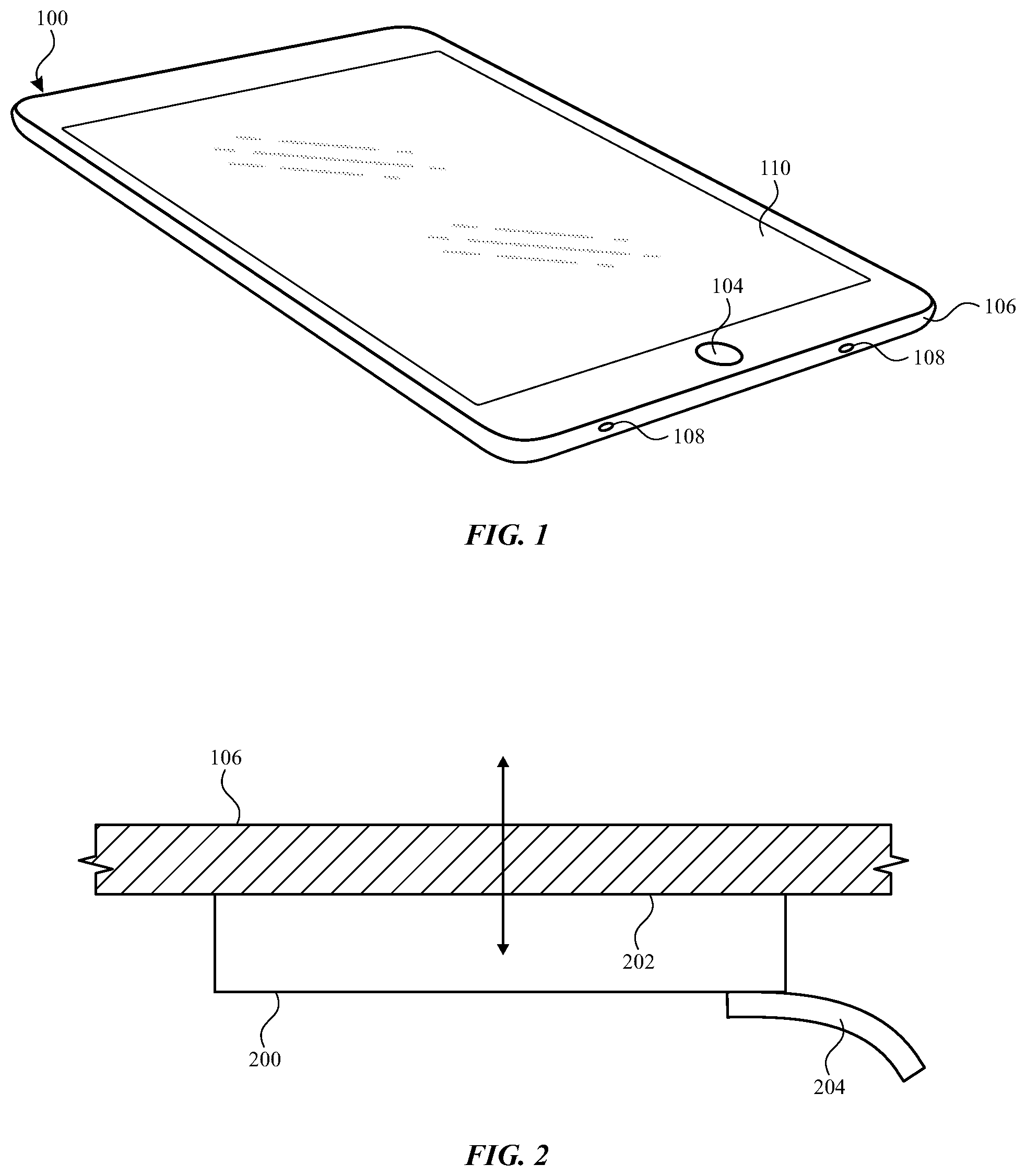 Patent US12107472 Figure 1 – Shaker for electronic device