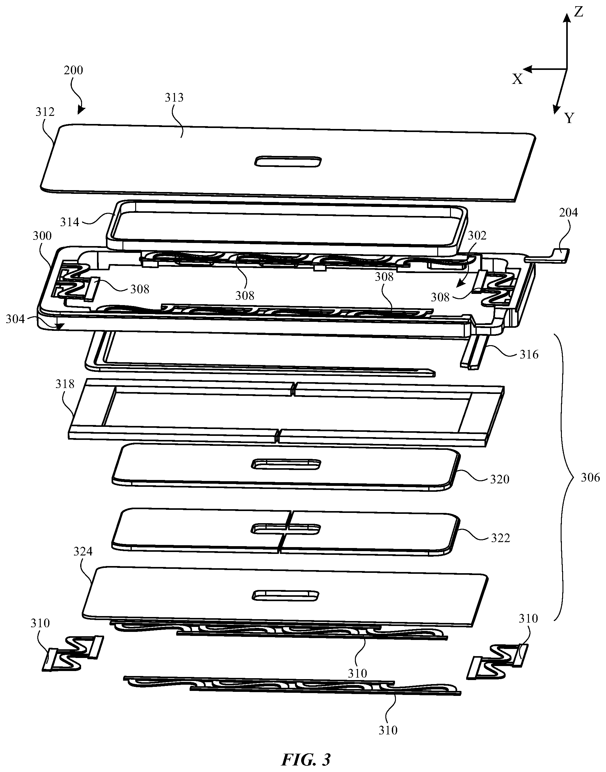 Patent US12107472 Figure 2 – Shaker for electronic device