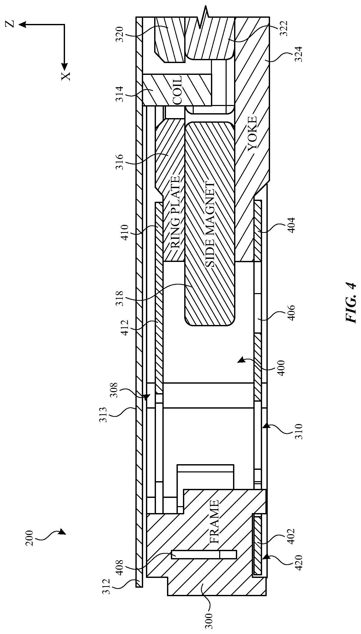 Patent US12107472 Figure 3 – Shaker for electronic device