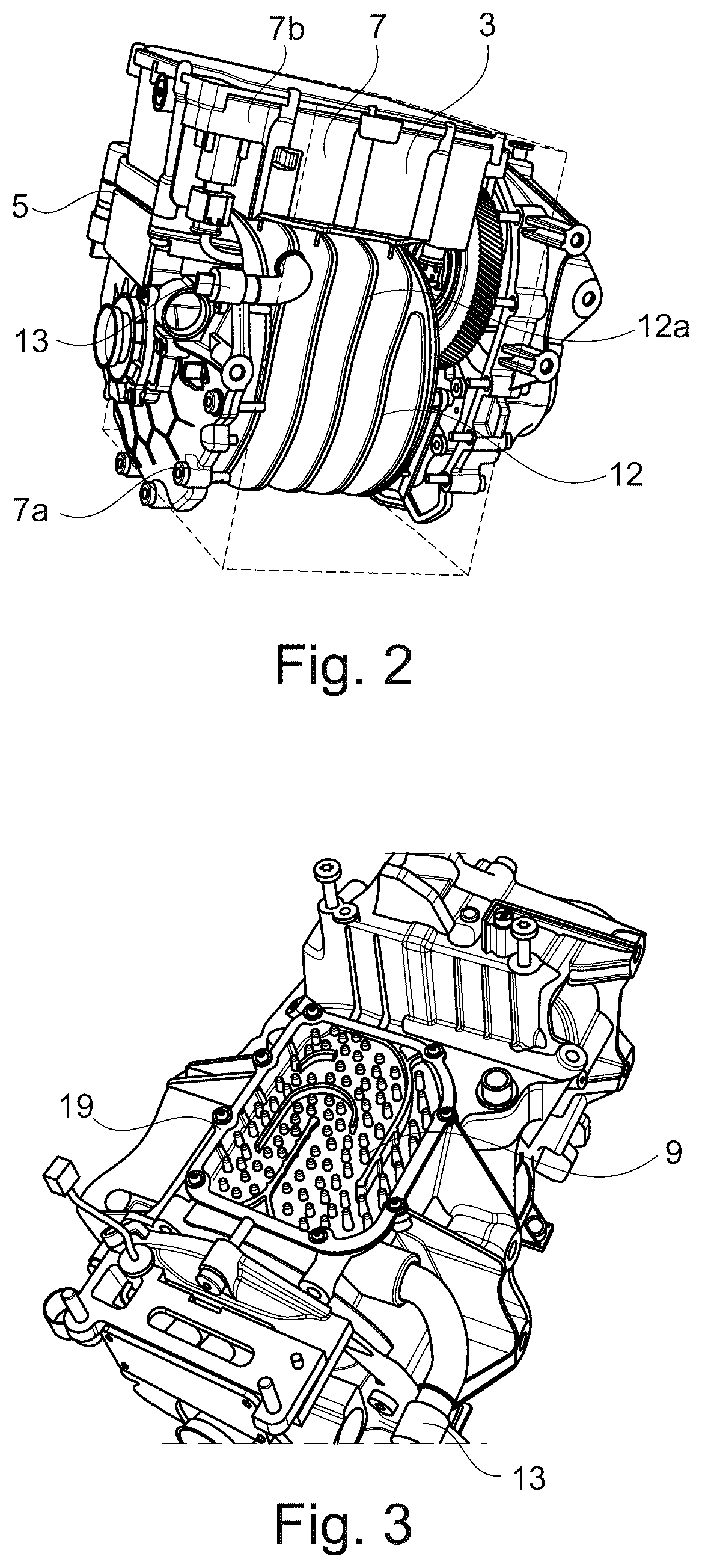 Patent US12107476 Figure 2 – Electric drive system with an inverter and two cooling circuits