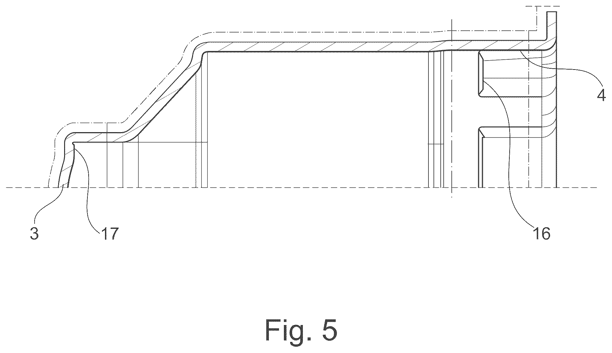 Patent US12107478 Figure 5 – Electric motor with deep drawn motor housing