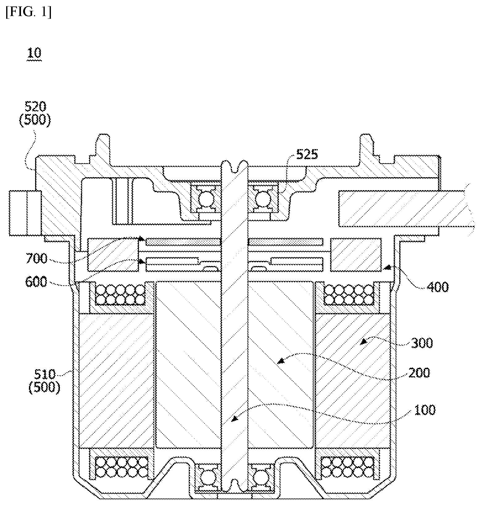 Patent US12107480 Figure 1 – Motor