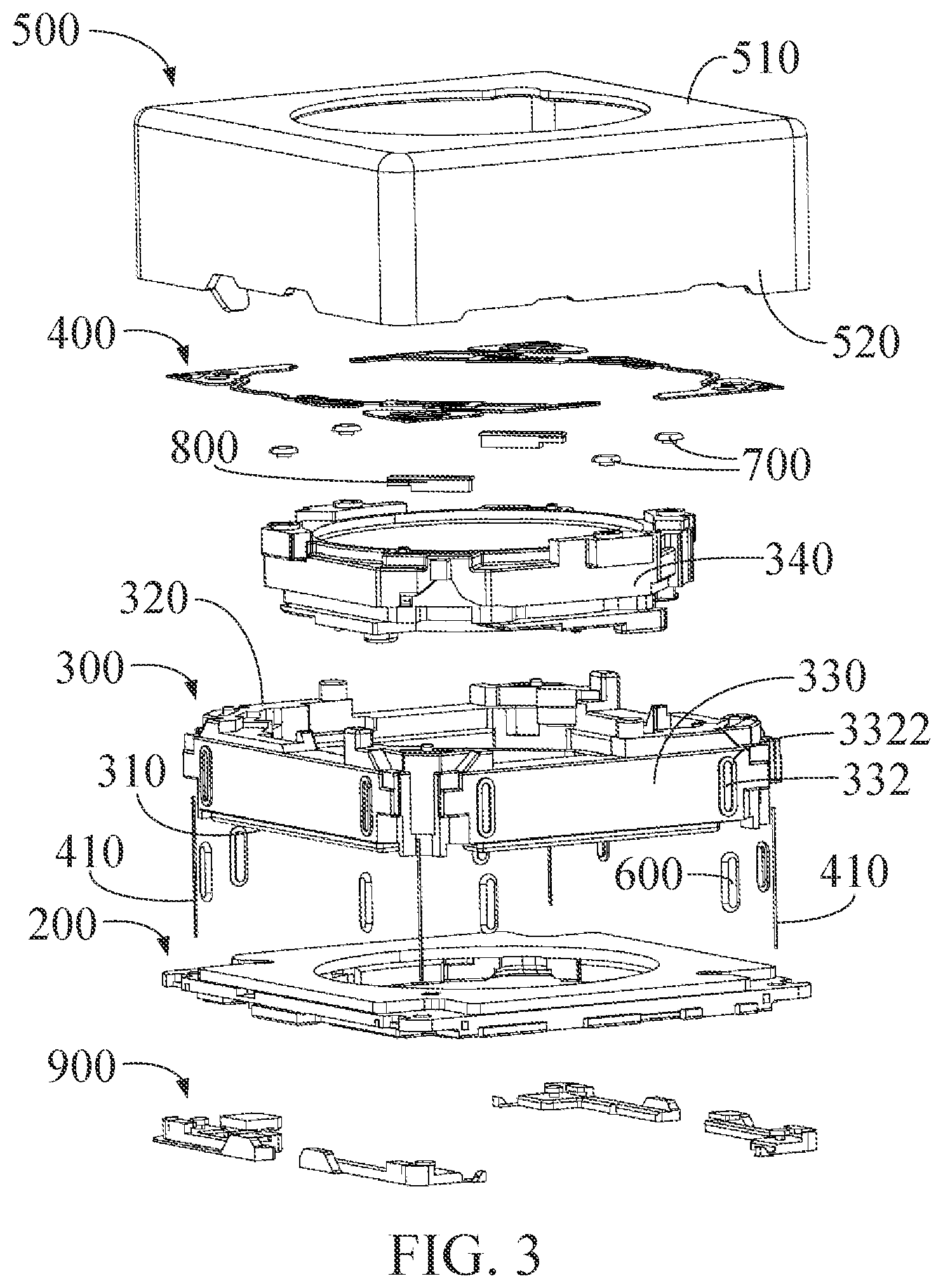 Patent US12107482 Figure 3 – Voice coil motor assembly