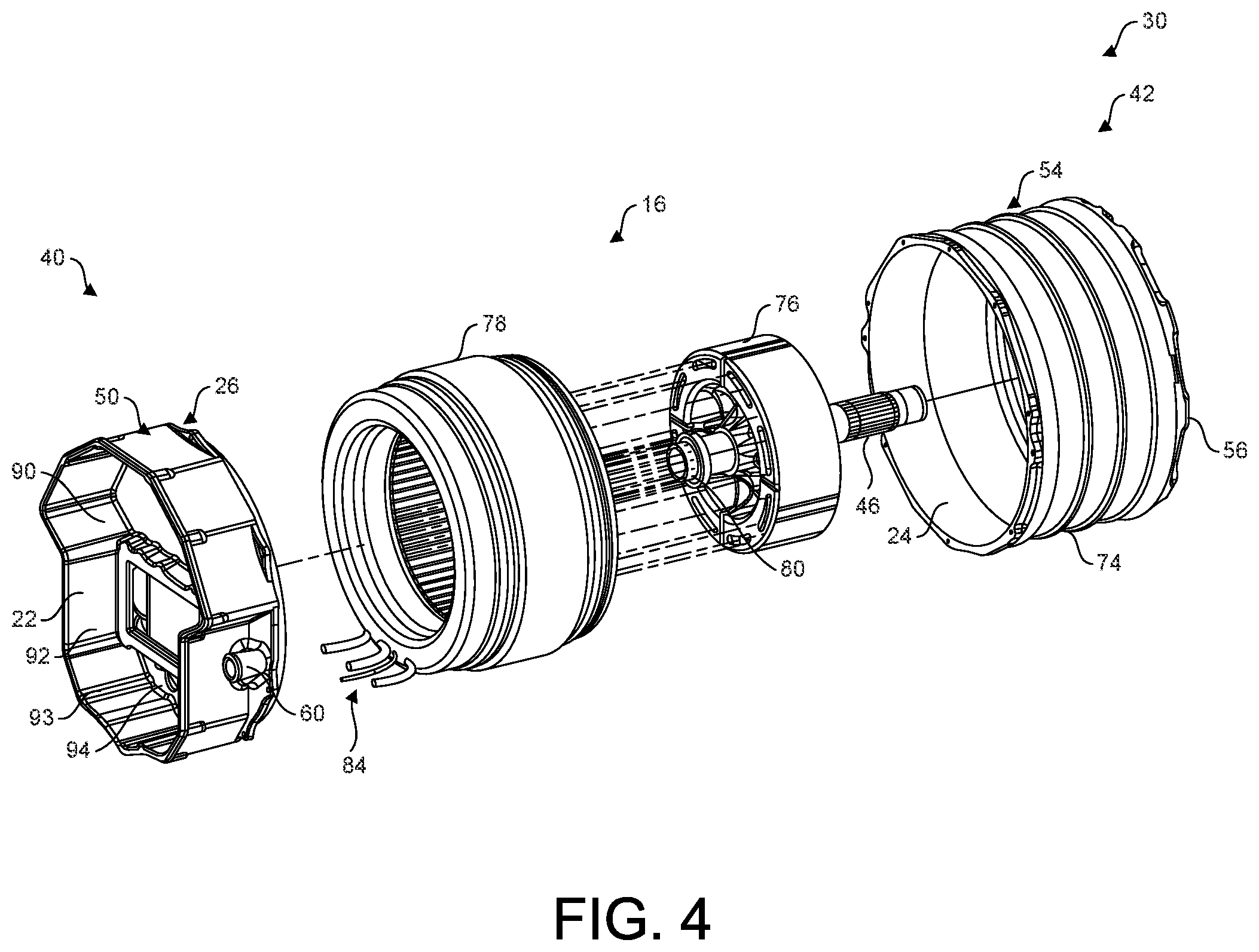 Patent US12107484 Figure 6 – Drive unit for electric vehicle