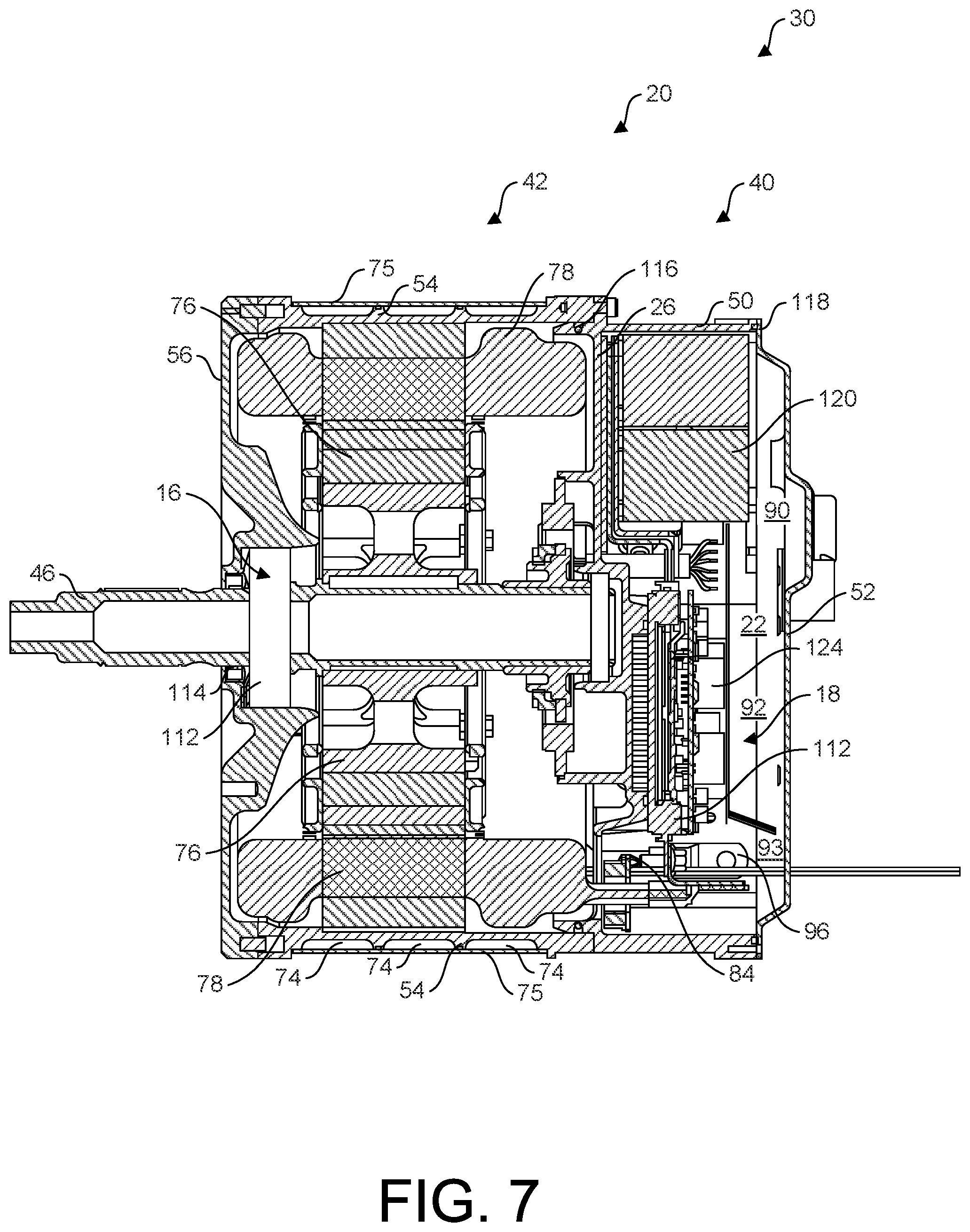 Patent US12107484 Figure 9 – Drive unit for electric vehicle