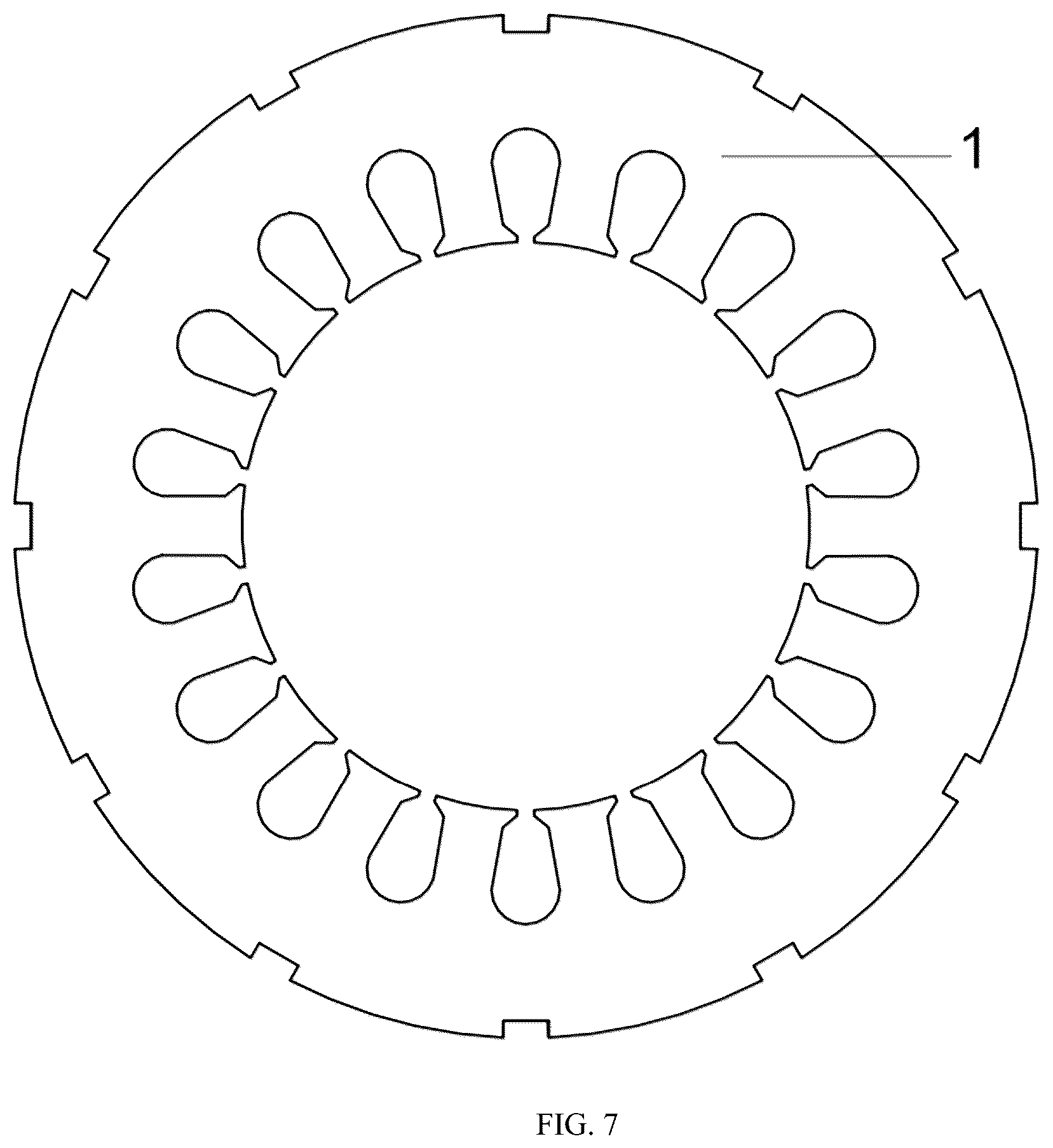 Patent US12107485 Figure 7 – Permanent magnet motor with air and water mixed cooling system