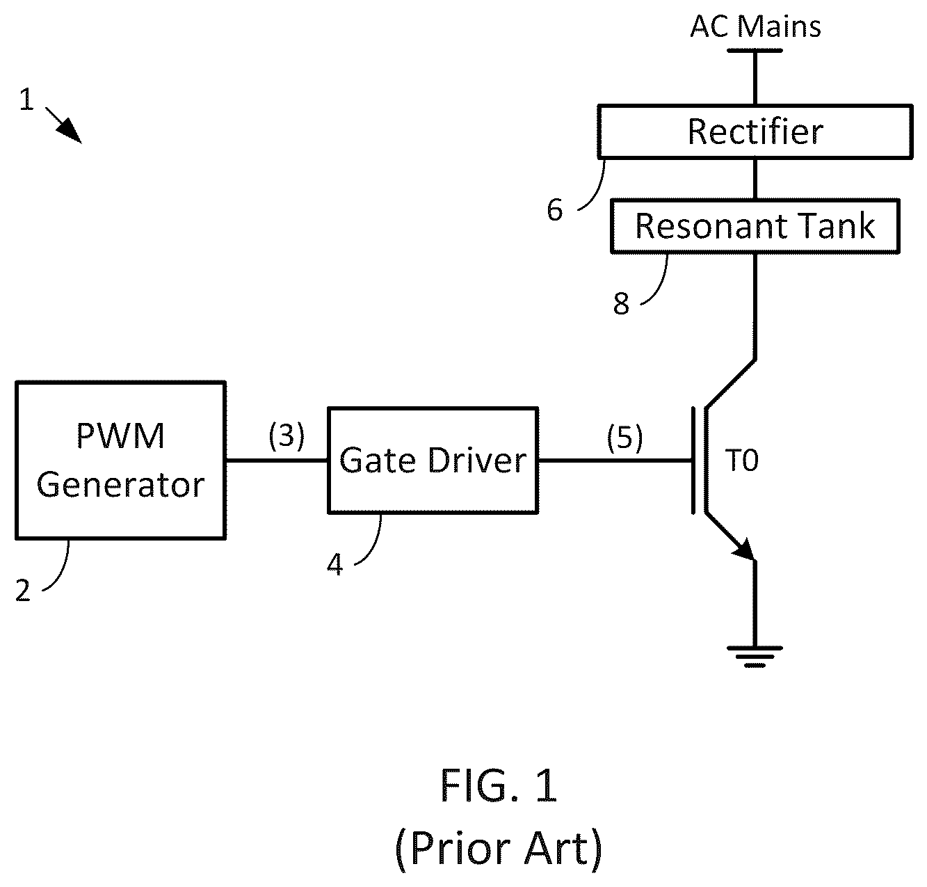 Patent US12107486 — Control circuitry for increasing power output in quasi-resonant converters — Figure 1