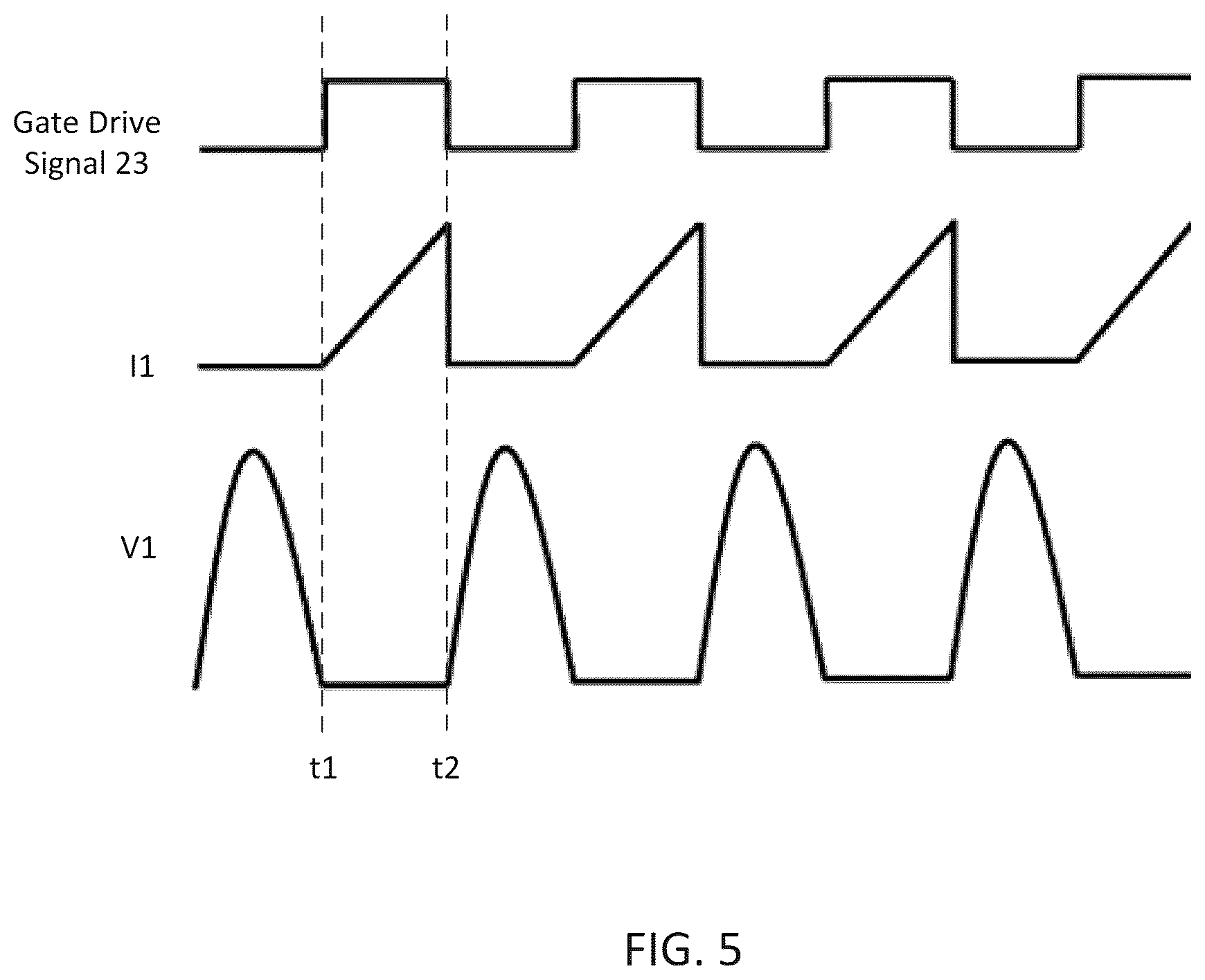 Patent US12107486 Figure 5 – Control circuitry for increasing power output in quasi-resonant converters