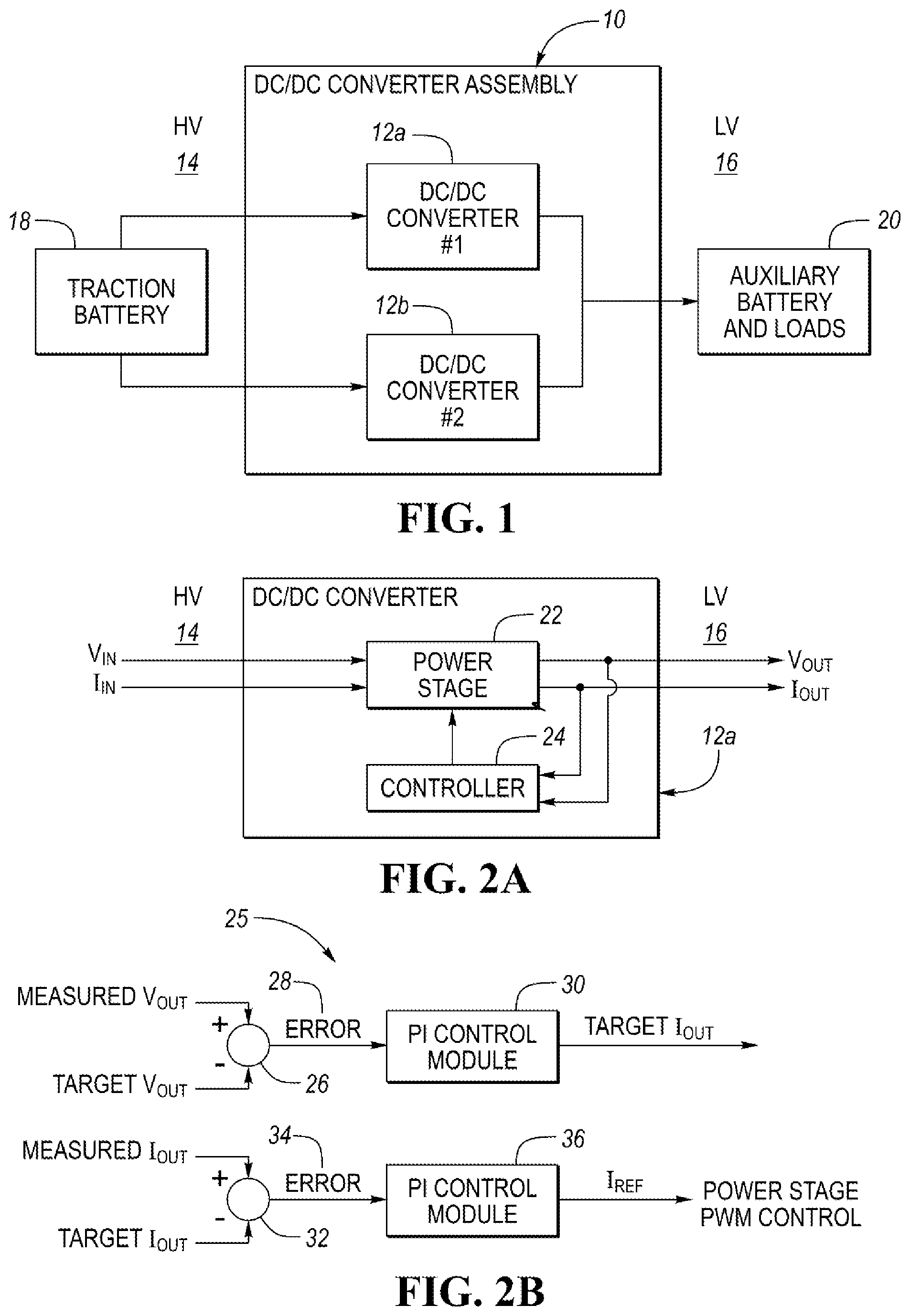 Patent US12107493 Figure 1 – Method and system for balancing parallel DC/DC converters