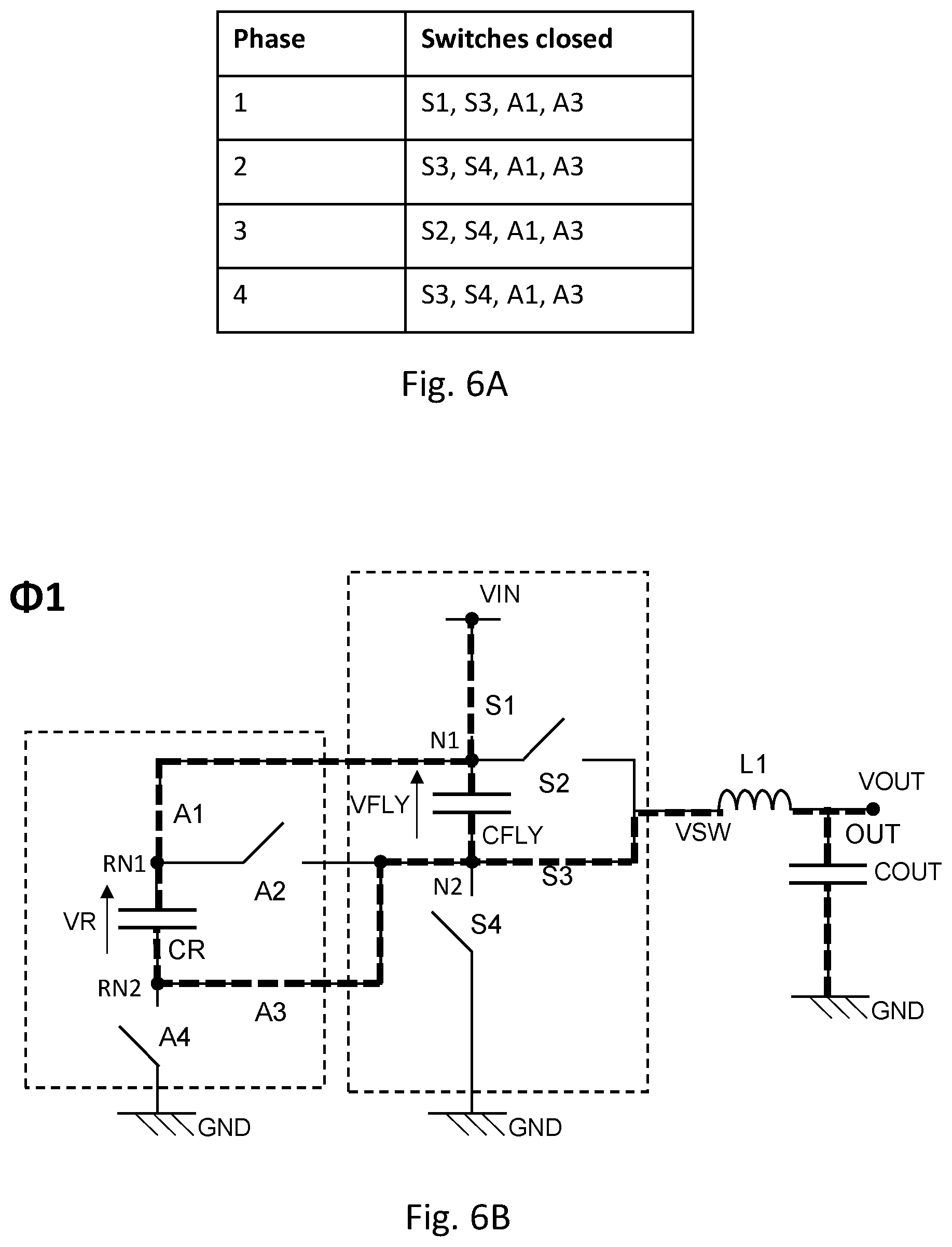Patent US12107494 Figure 7 – DC-DC converter with reservoir circuitry