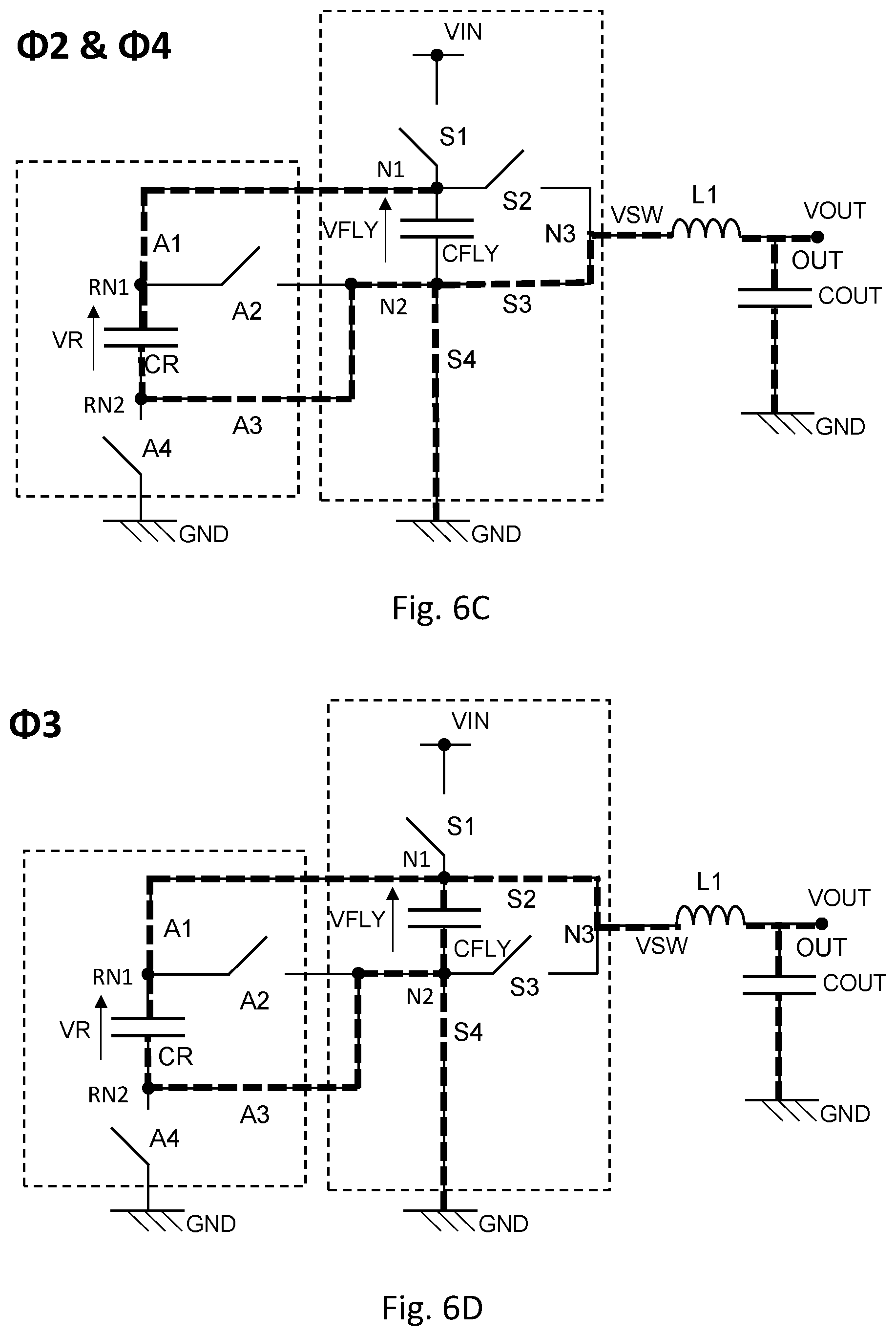 Patent US12107494 Figure 8 – DC-DC converter with reservoir circuitry