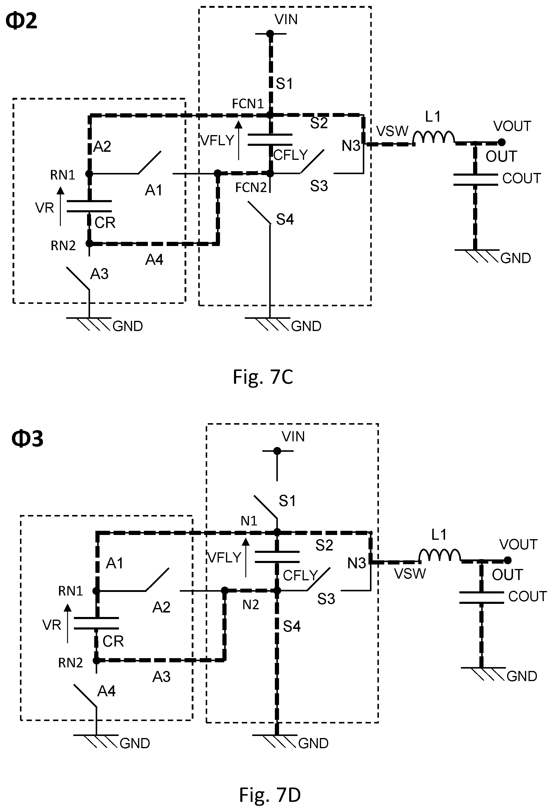 Patent US12107494 Figure 10 – DC-DC converter with reservoir circuitry