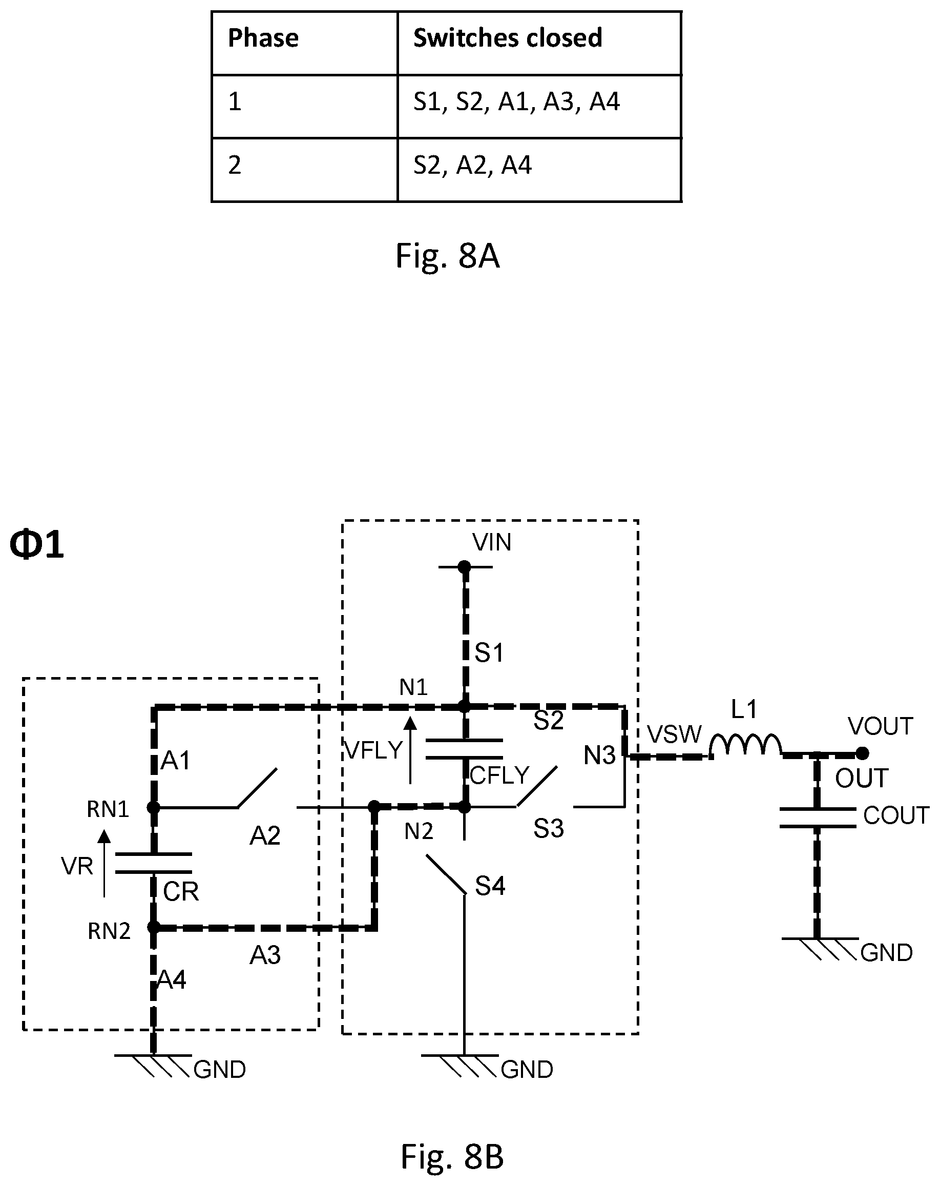 Patent US12107494 Figure 11 – DC-DC converter with reservoir circuitry