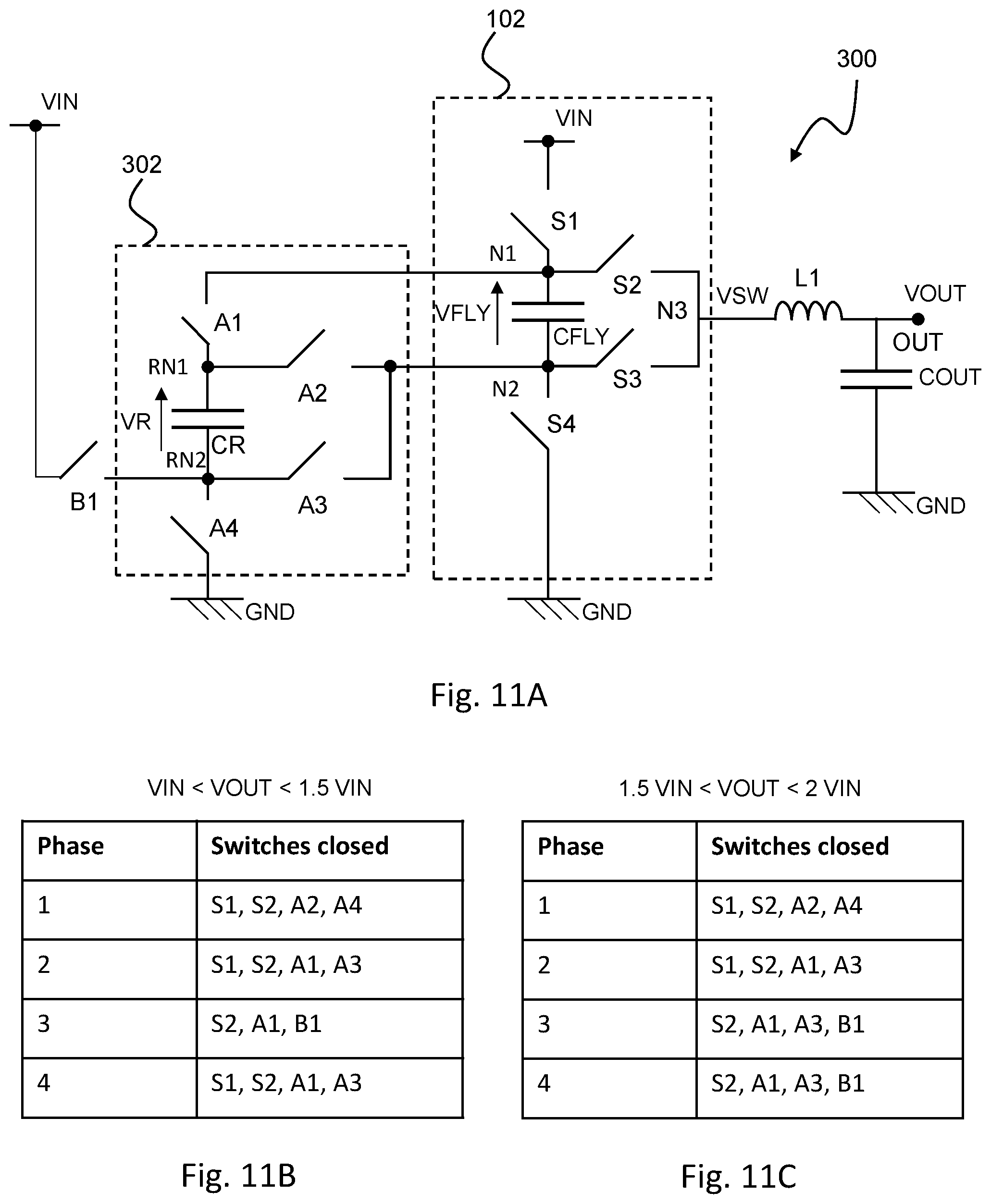 Patent US12107494 Figure 15 – DC-DC converter with reservoir circuitry