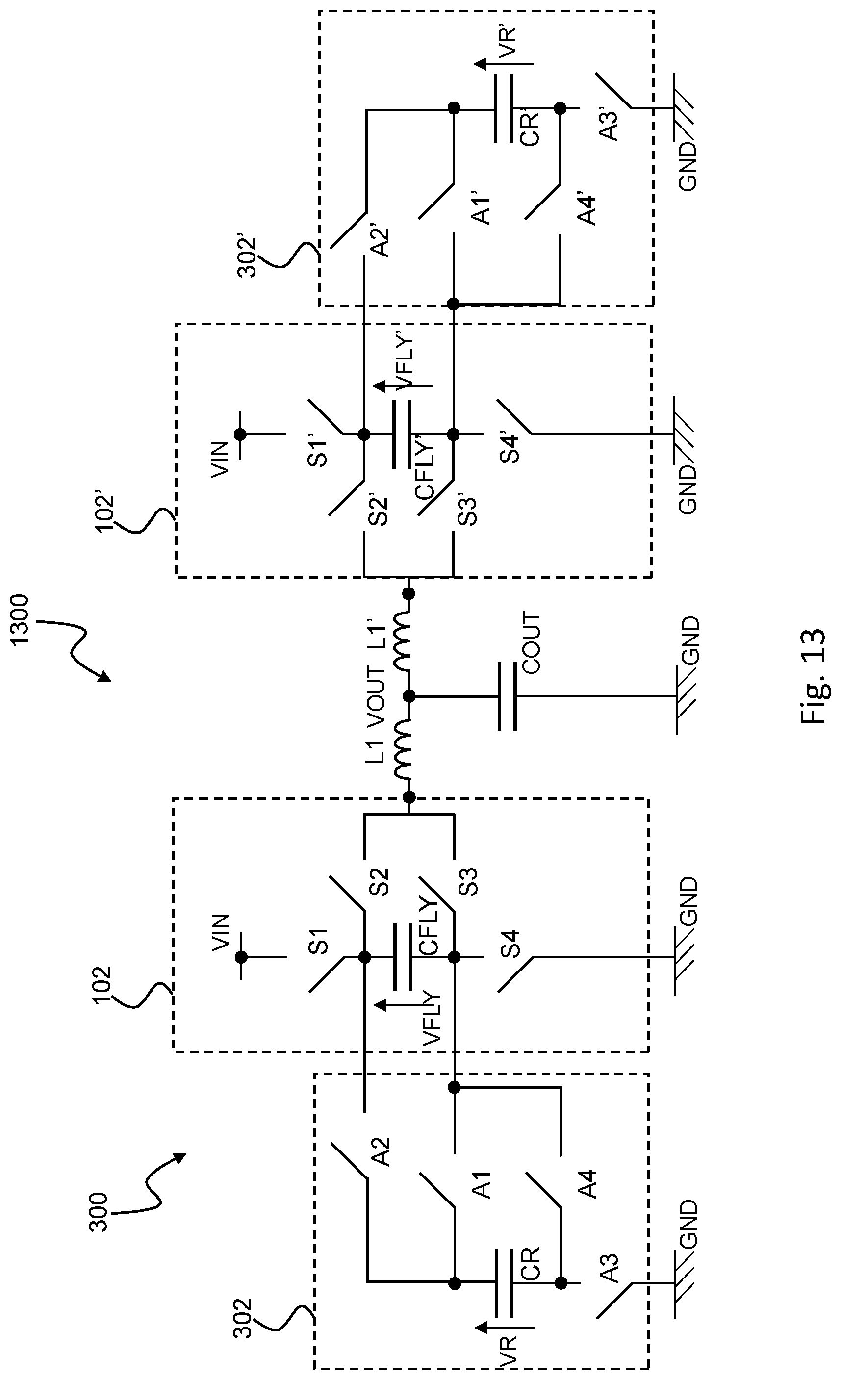 Patent US12107494 Figure 17 – DC-DC converter with reservoir circuitry