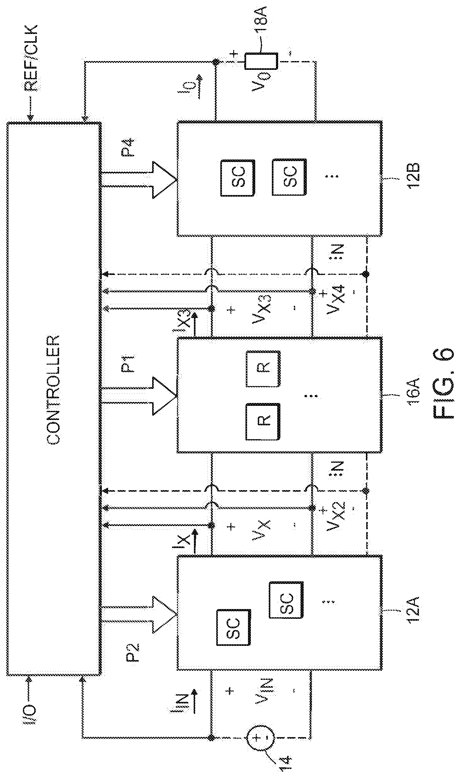 Patent US12107495 Figure 4 – Switched-capacitor power converters