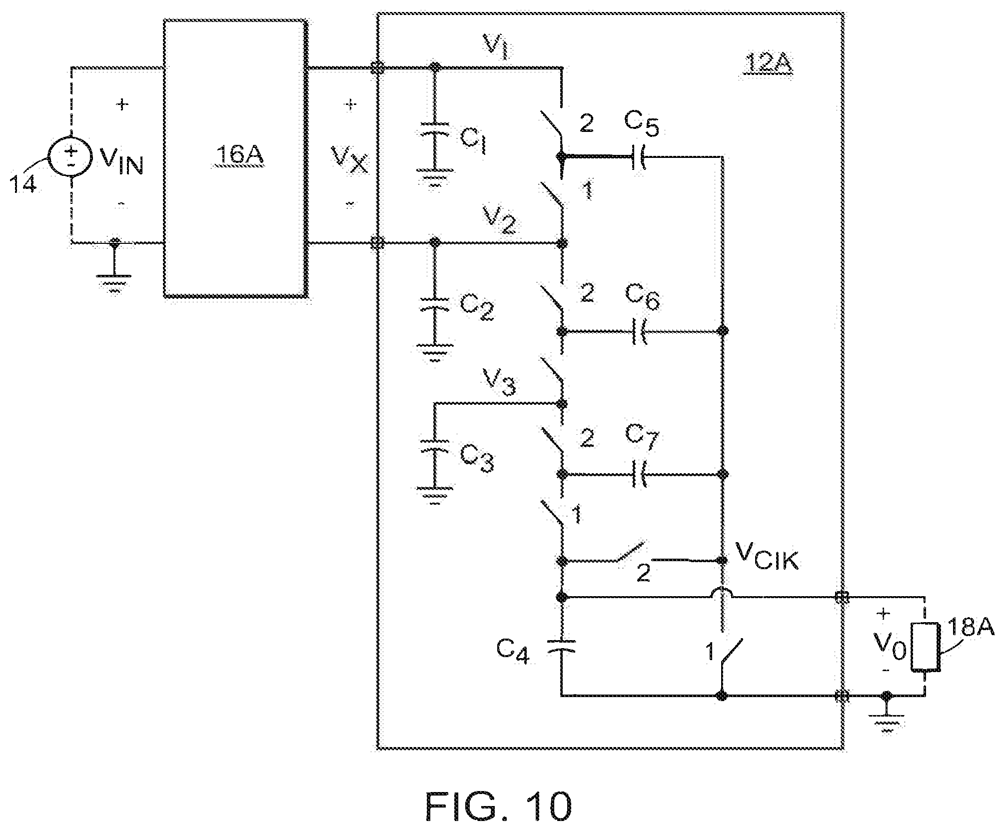 Patent US12107495 Figure 6 – Switched-capacitor power converters