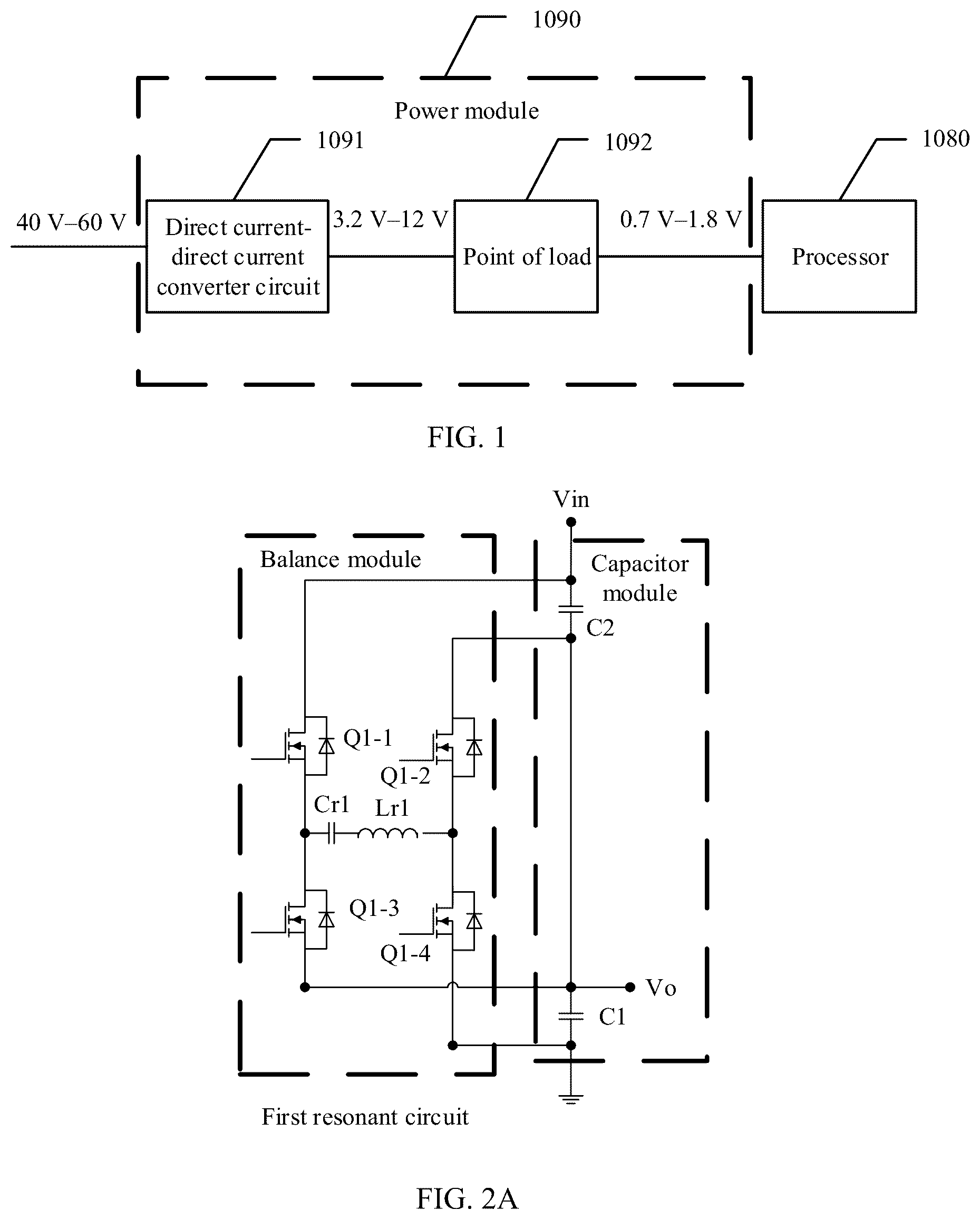 Patent US12107496 Figure 1 – Converter circuit and related electronic device