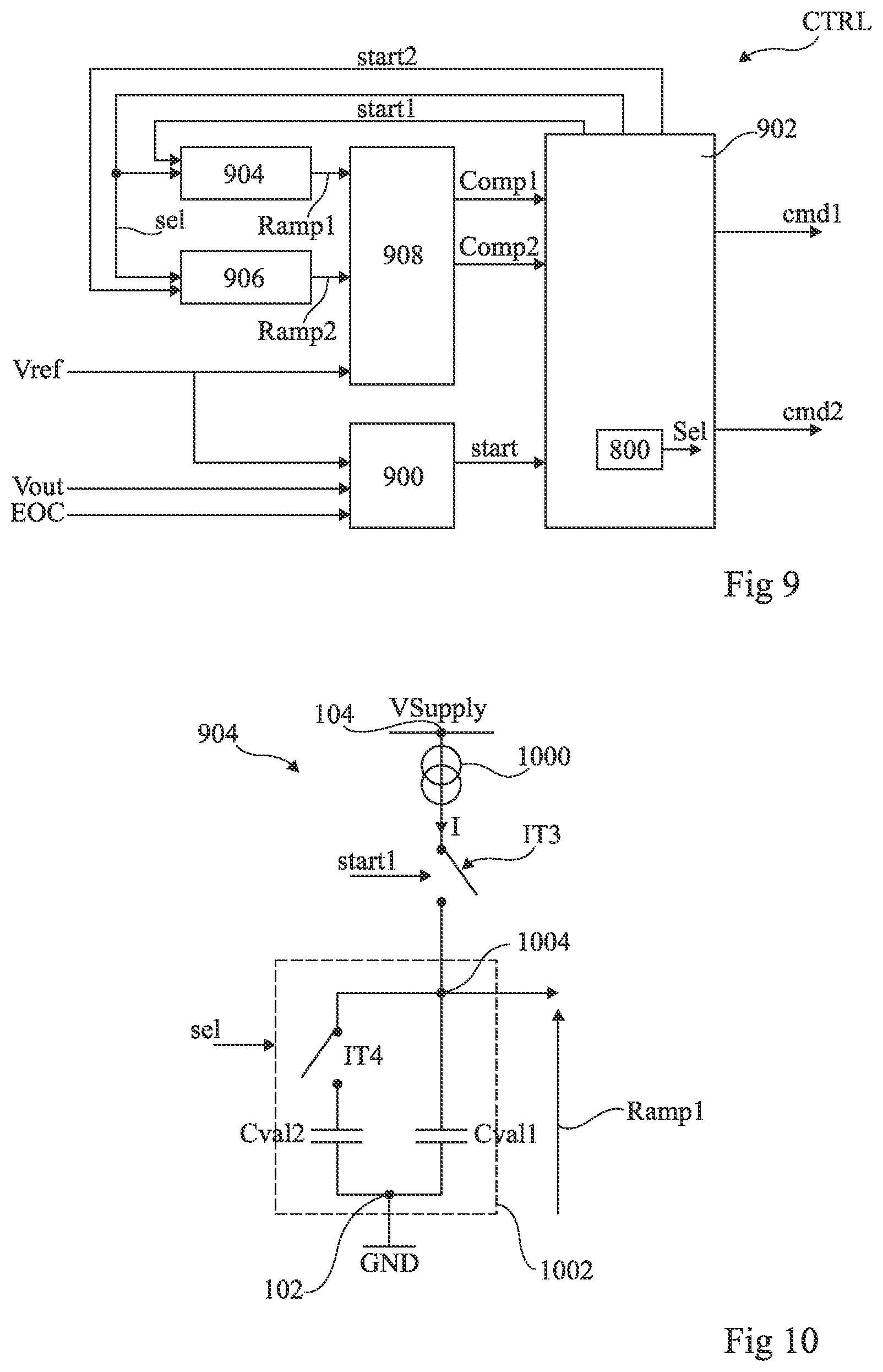Patent US12107499 Figure 4 – Adaptive current threshold controlled SMPS buck converter with pulse frequency modulation