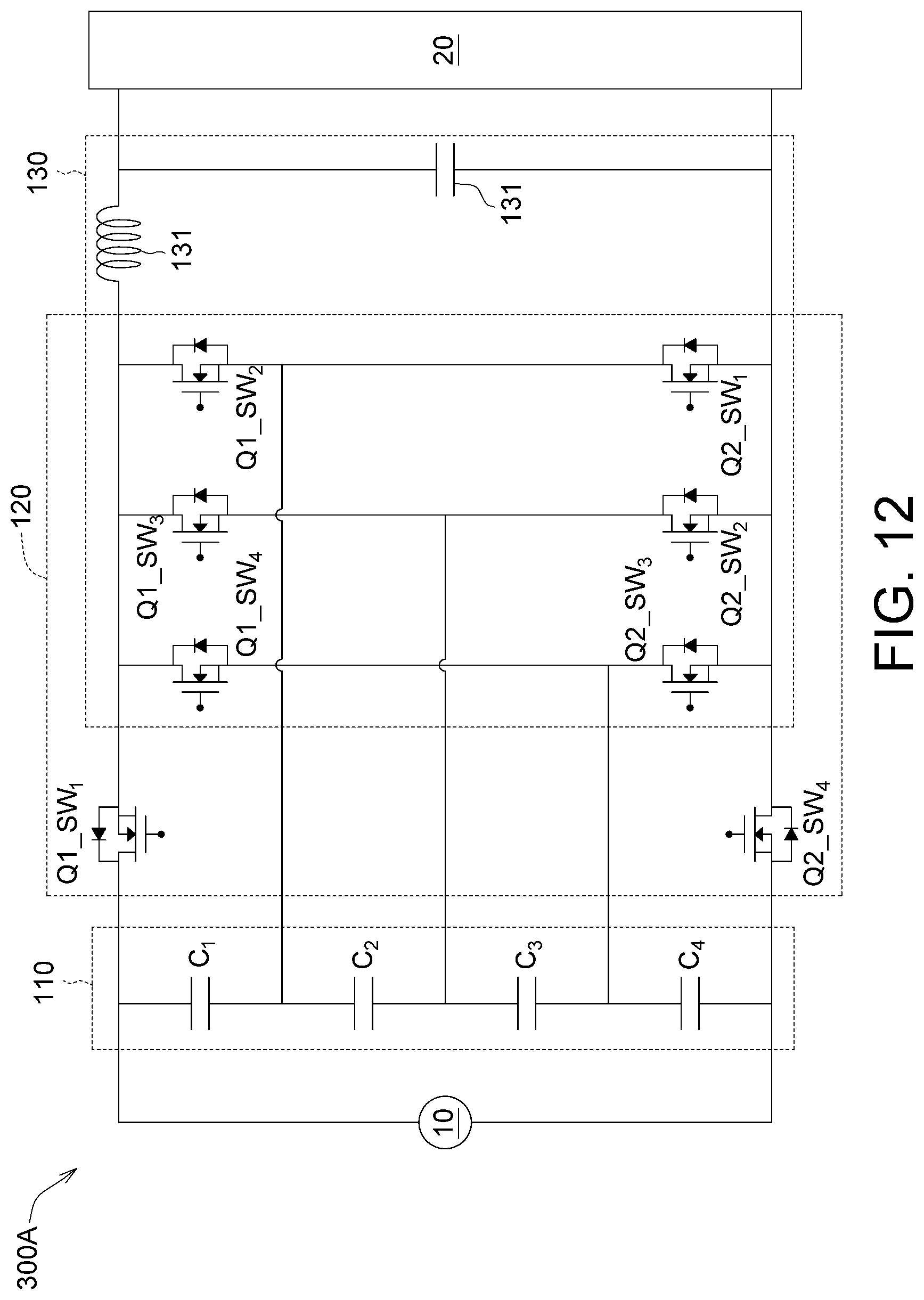 Patent US12107503 Figure 14 – Multi-stage buck converter