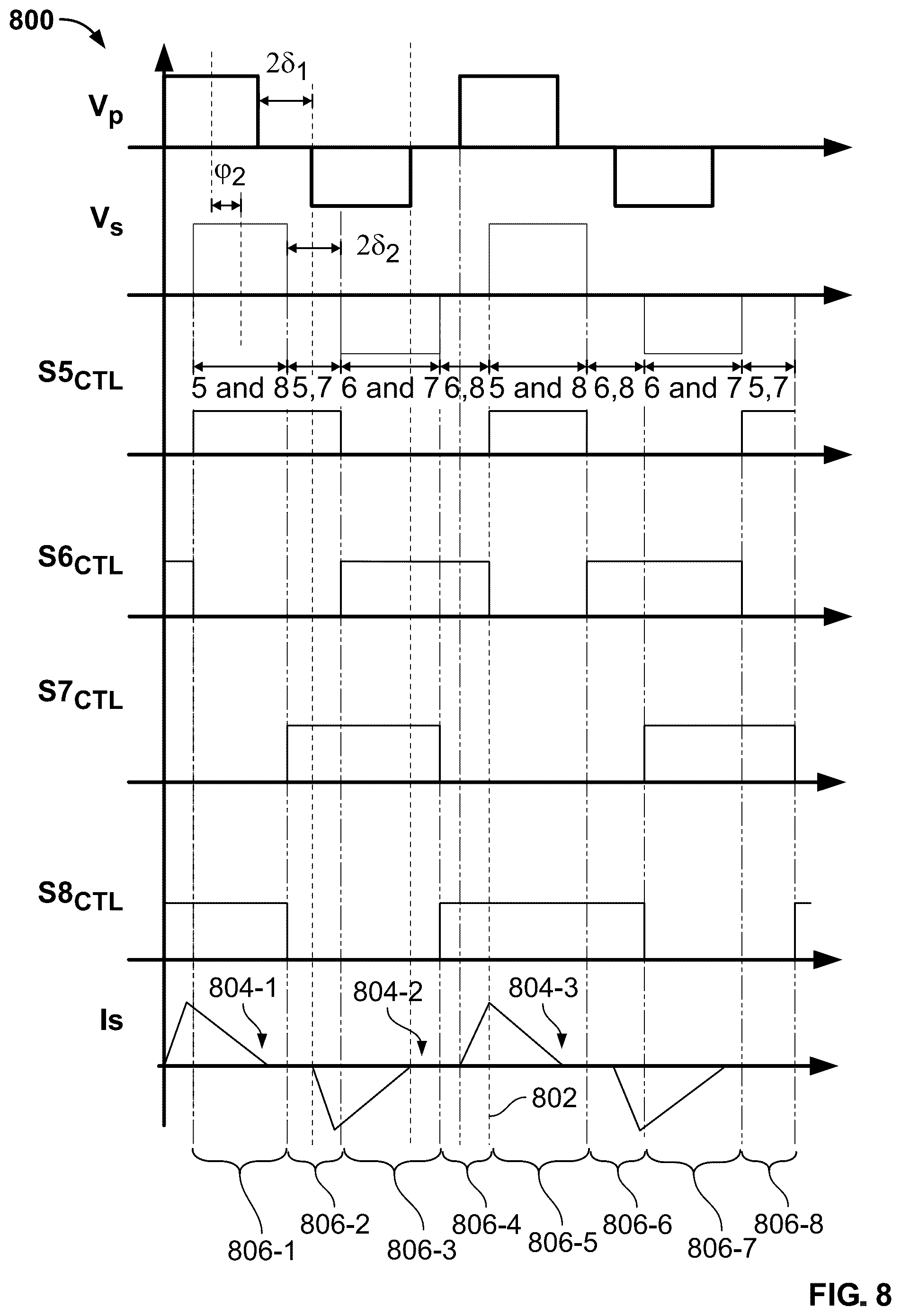 Patent US12107507 Figure 9 – Dual active bridge converter control with switching loss distribution