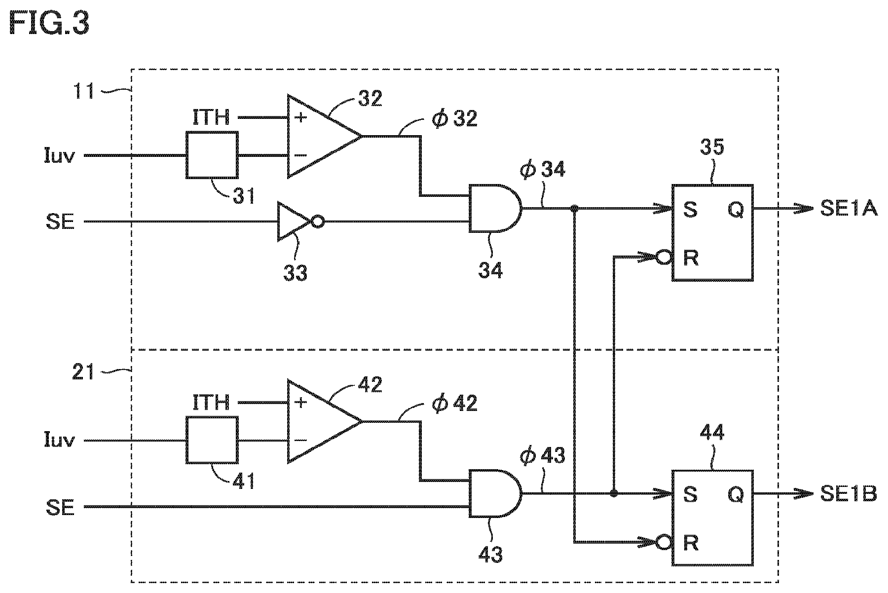 Patent US12107514 Figure 3 – Power conversion device with control signal gate selection circuit