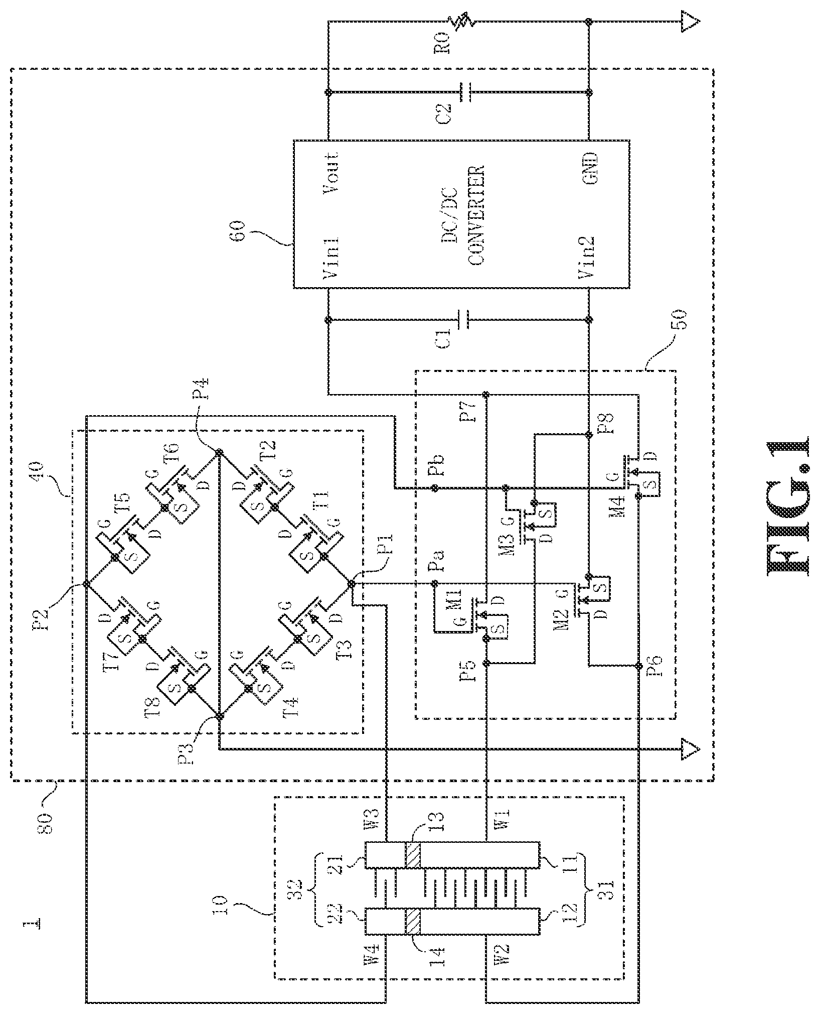 Patent US12107518 — Environmental energy harvesting device — Figure 1