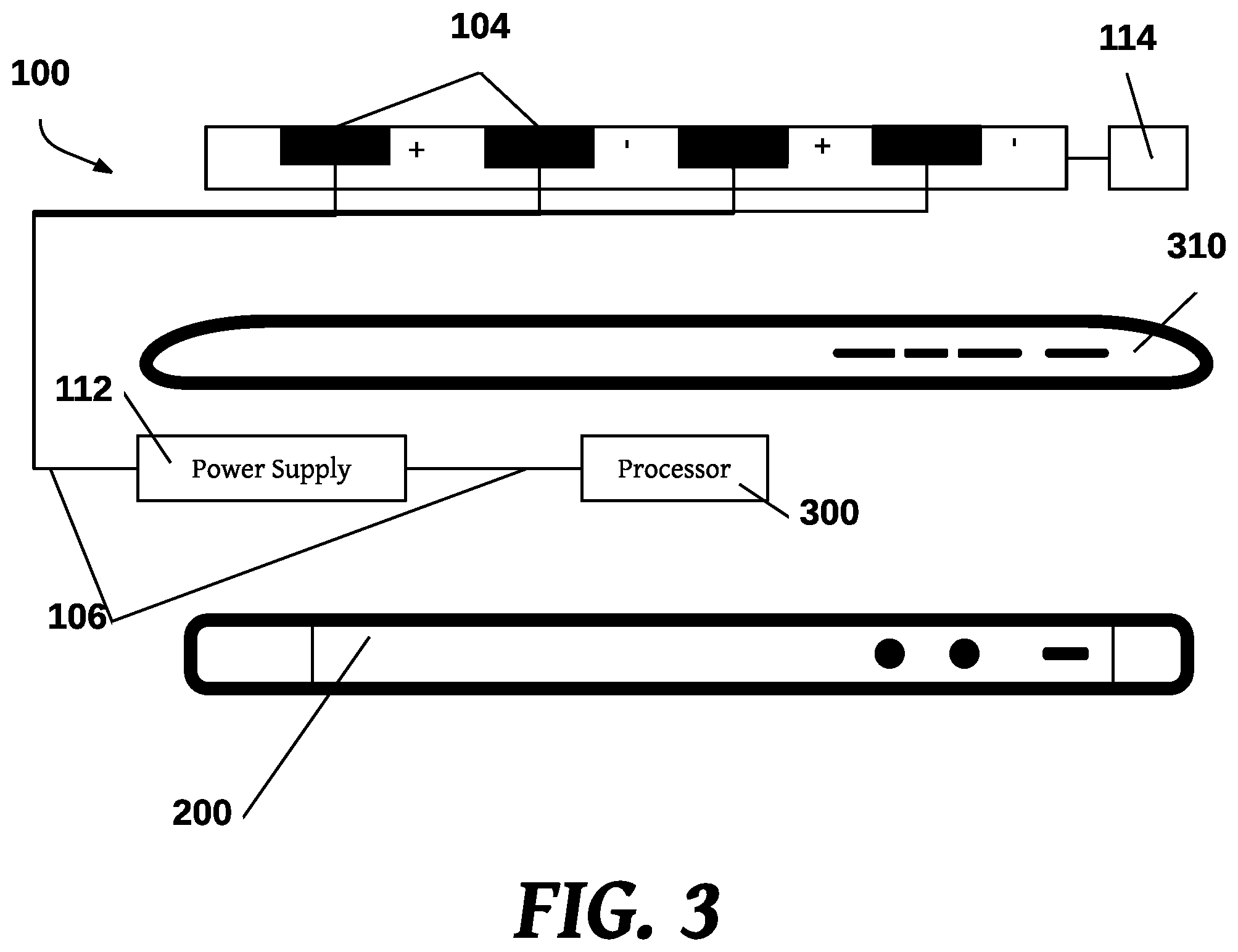 Patent US12107519 Figure 4 – Electroadhesion device with voltage control module