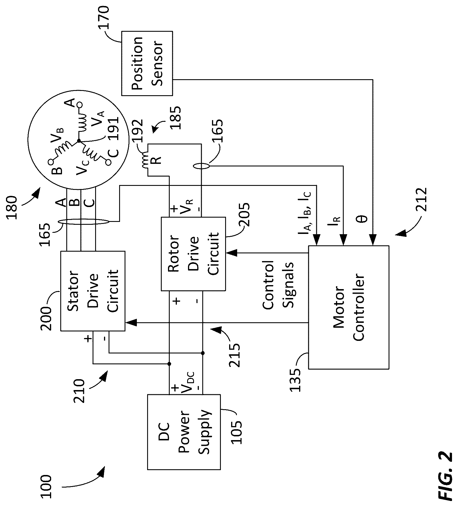 Patent US12107522 Figure 2 – System and method for controlling a motor
