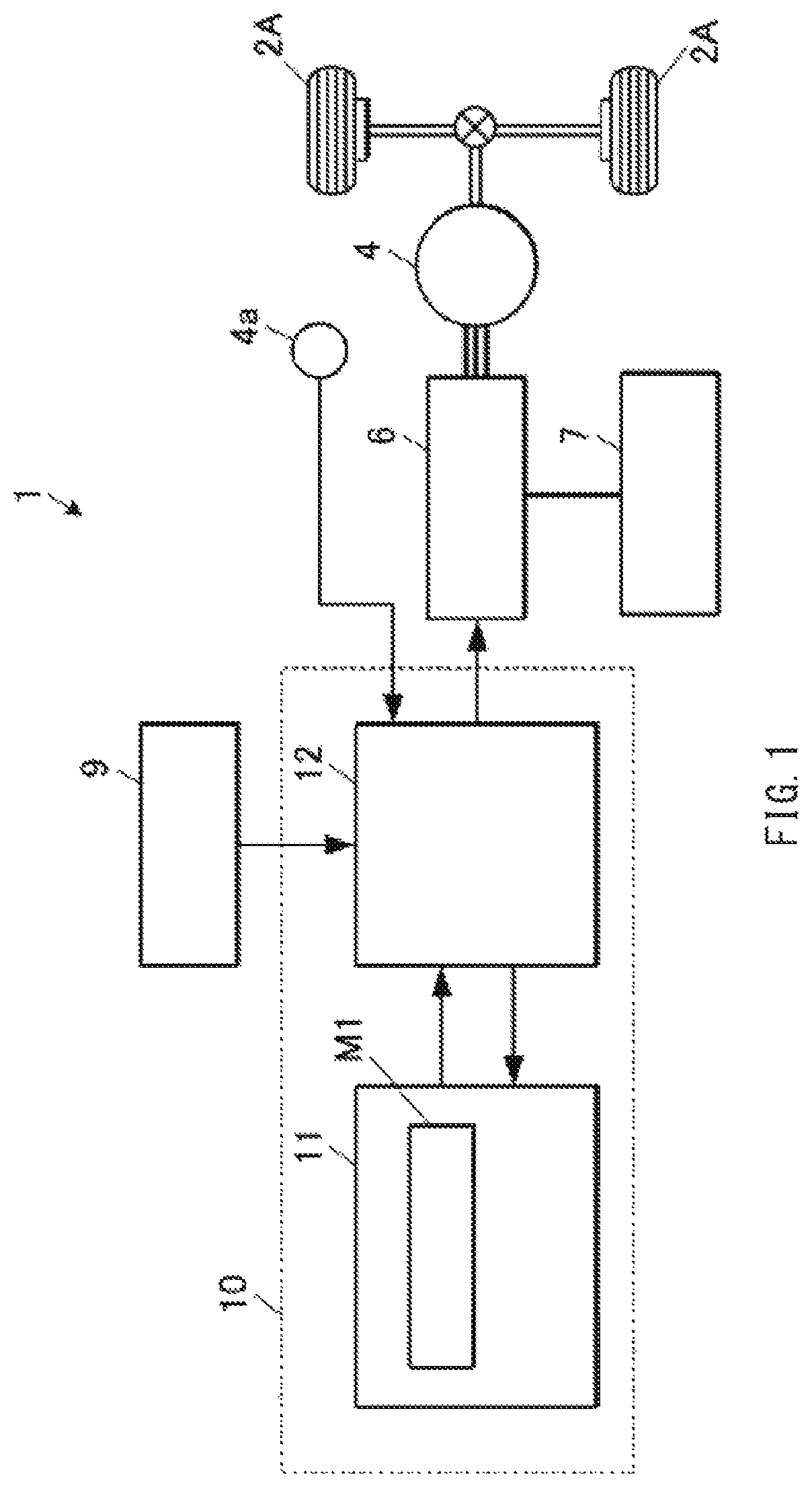 Patent US12107524 Figure 1 – Vehicle control apparatus