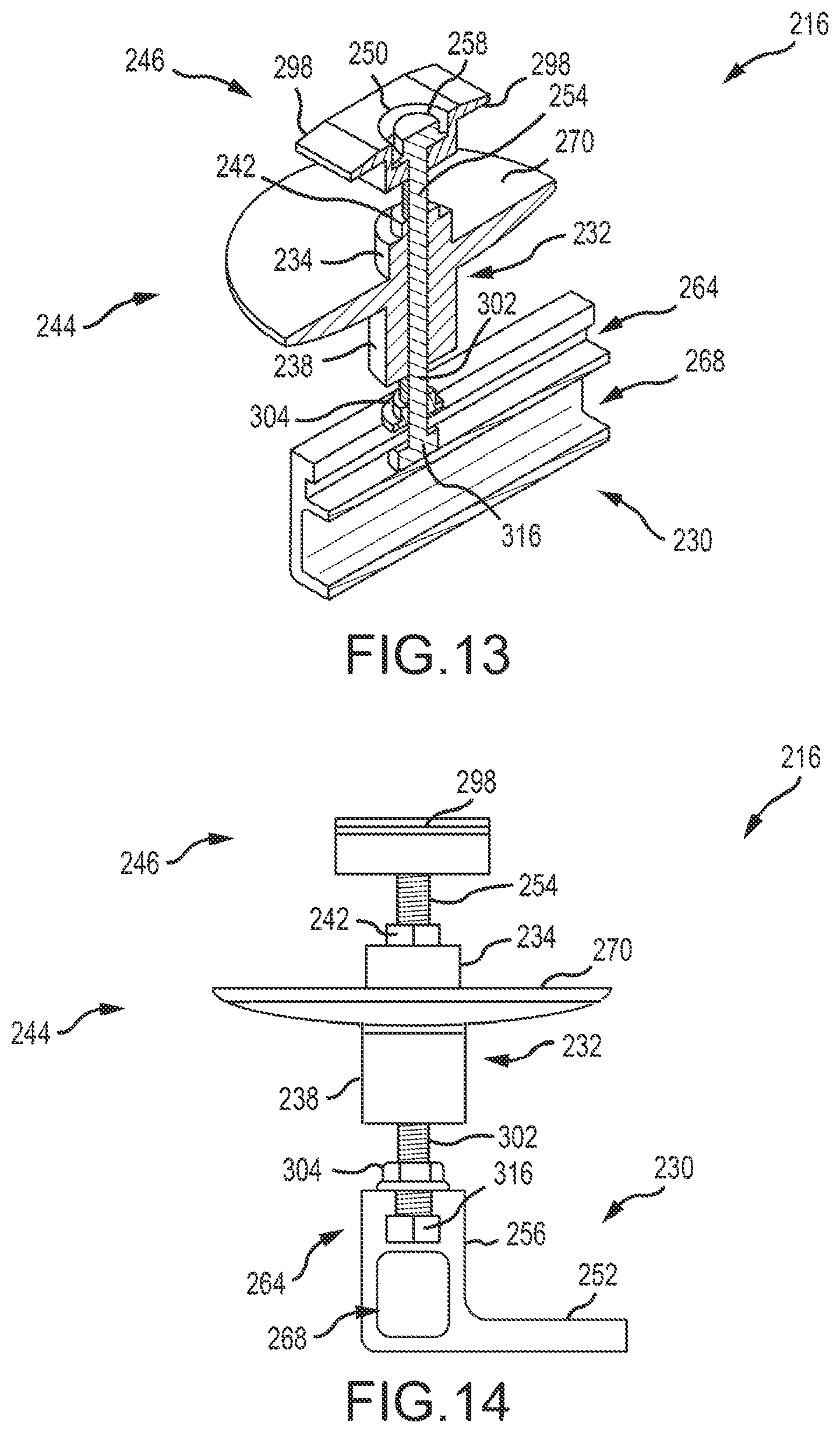 Patent US12107530 Figure 9 – Height adjustment bracket for roof applications