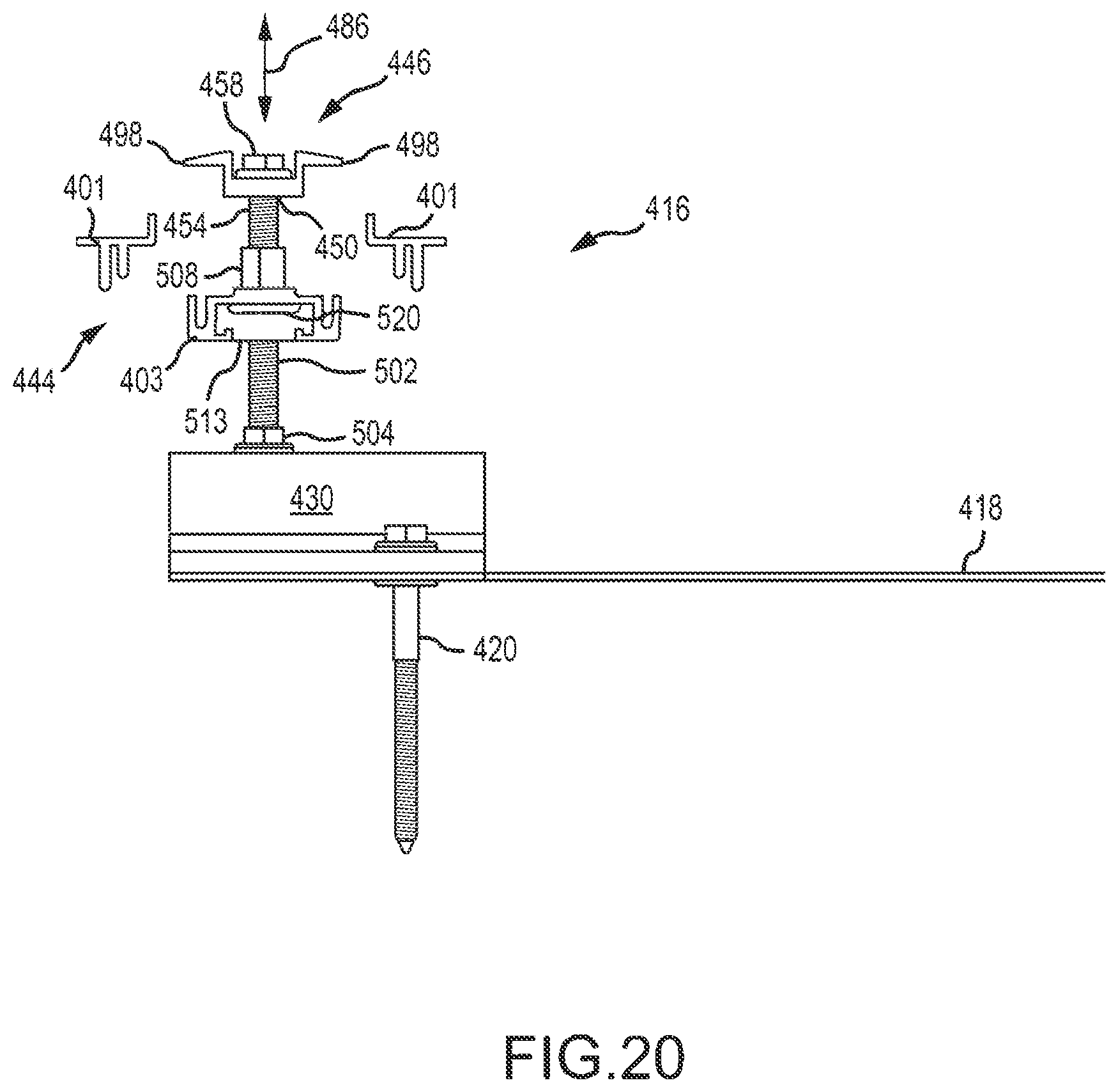 Patent US12107530 Figure 13 – Height adjustment bracket for roof applications