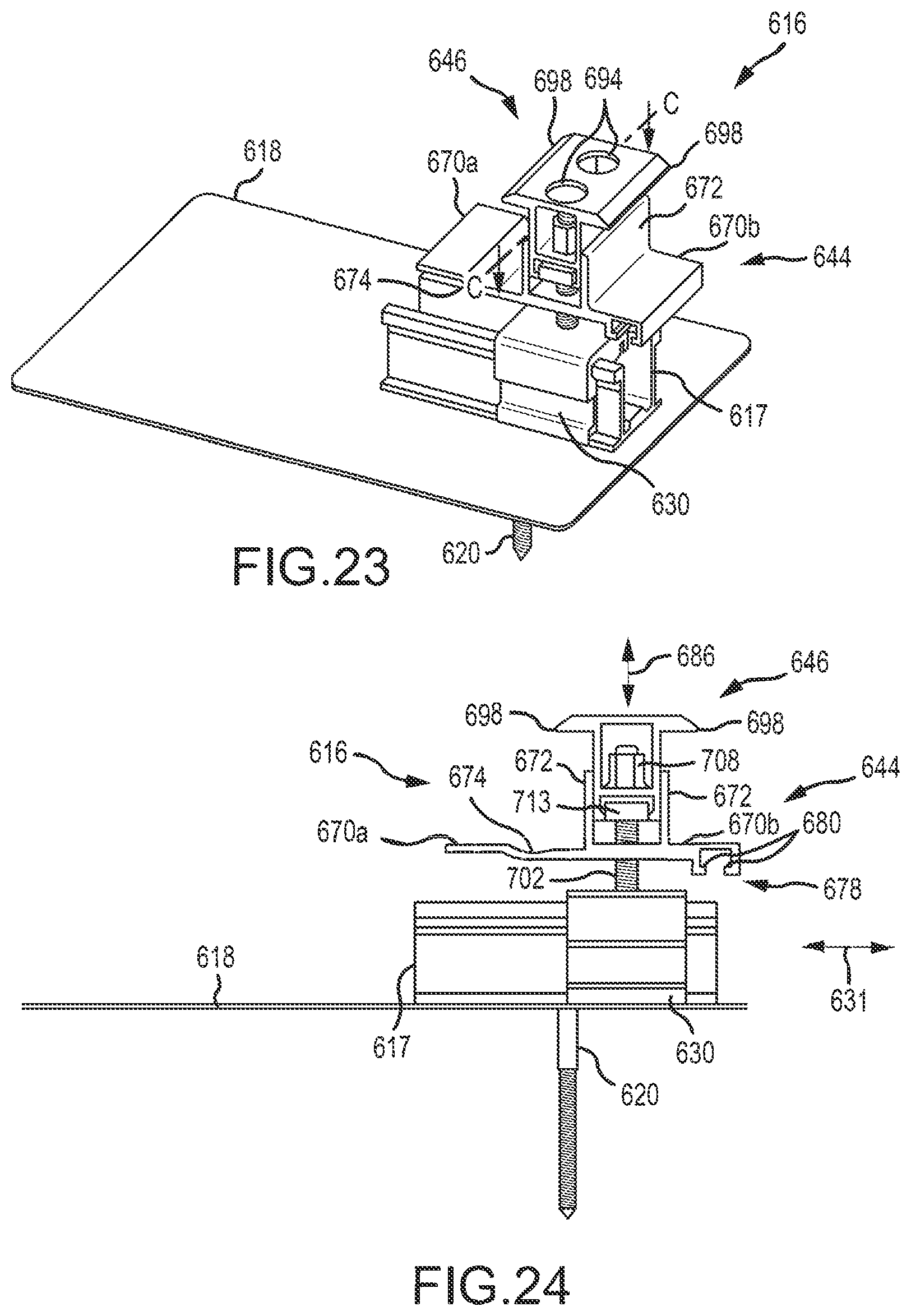 Patent US12107530 Figure 16 – Height adjustment bracket for roof applications